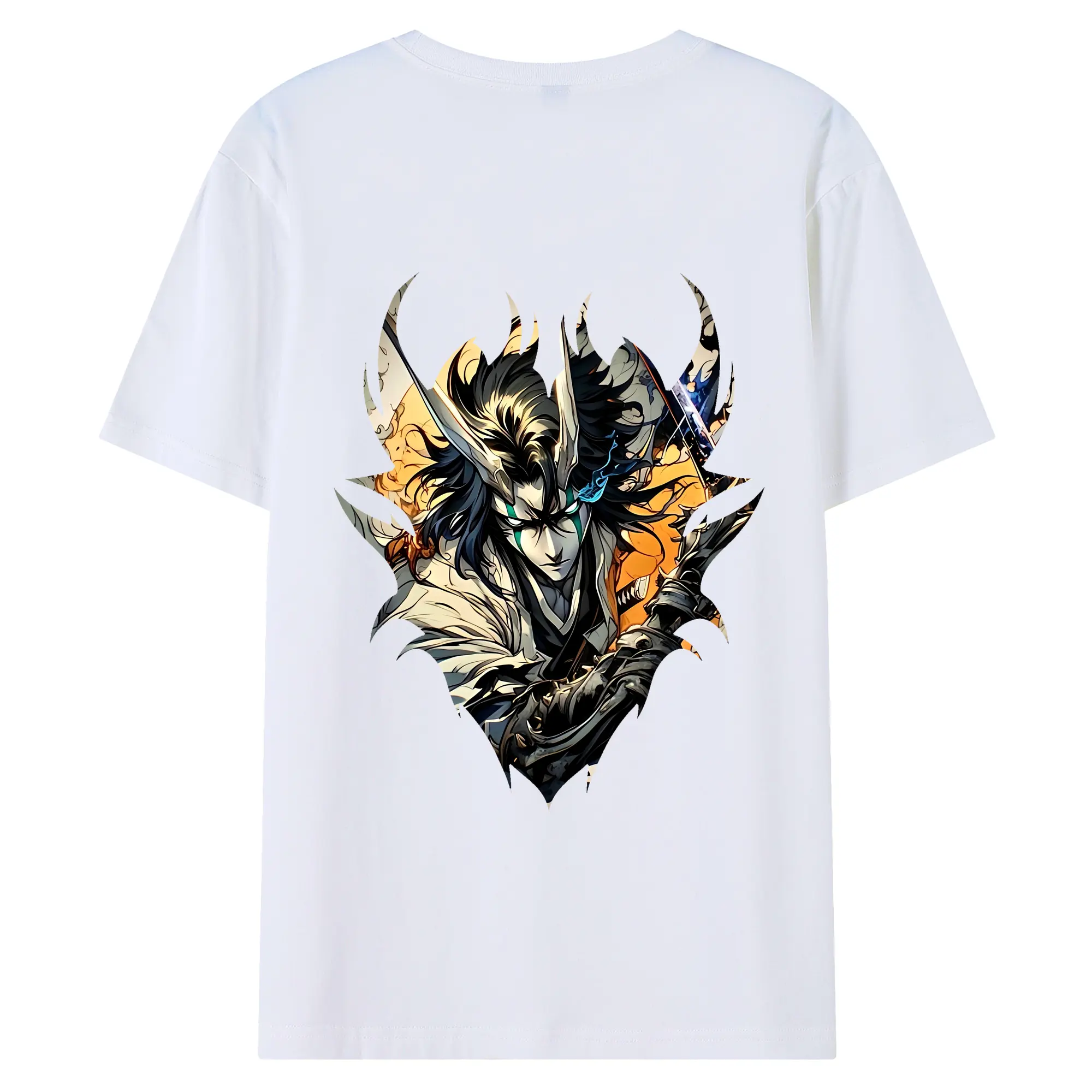 ブリーチ グッズ ウルキオラ・シファー - 綿100％ 半袖Tシャツ ・ バックプリント ・ 快適 通気性 ・ 日常使い 散歩 スポーツ用