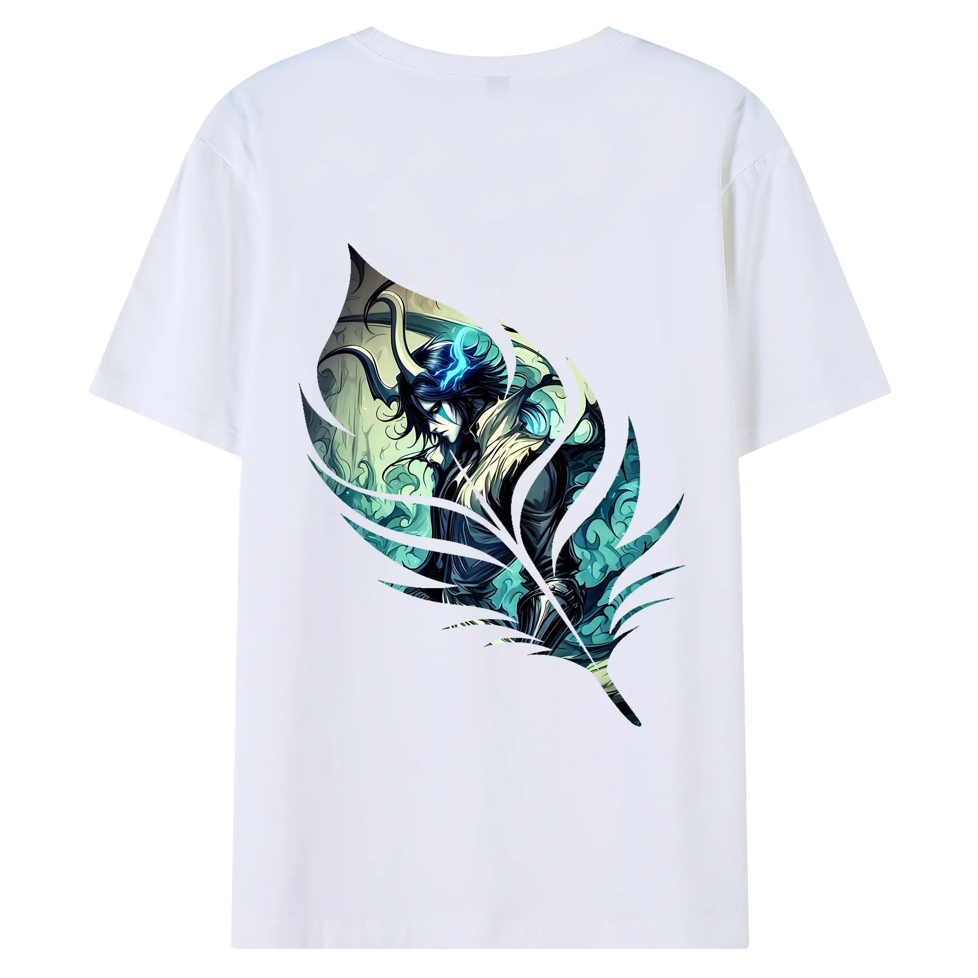 ブリーチ グッズ ウルキオラ・シファー - 綿100％ 半袖Tシャツ ・ バックプリント ・ 快適 通気性 ・ 日常使い 散歩 スポーツ用