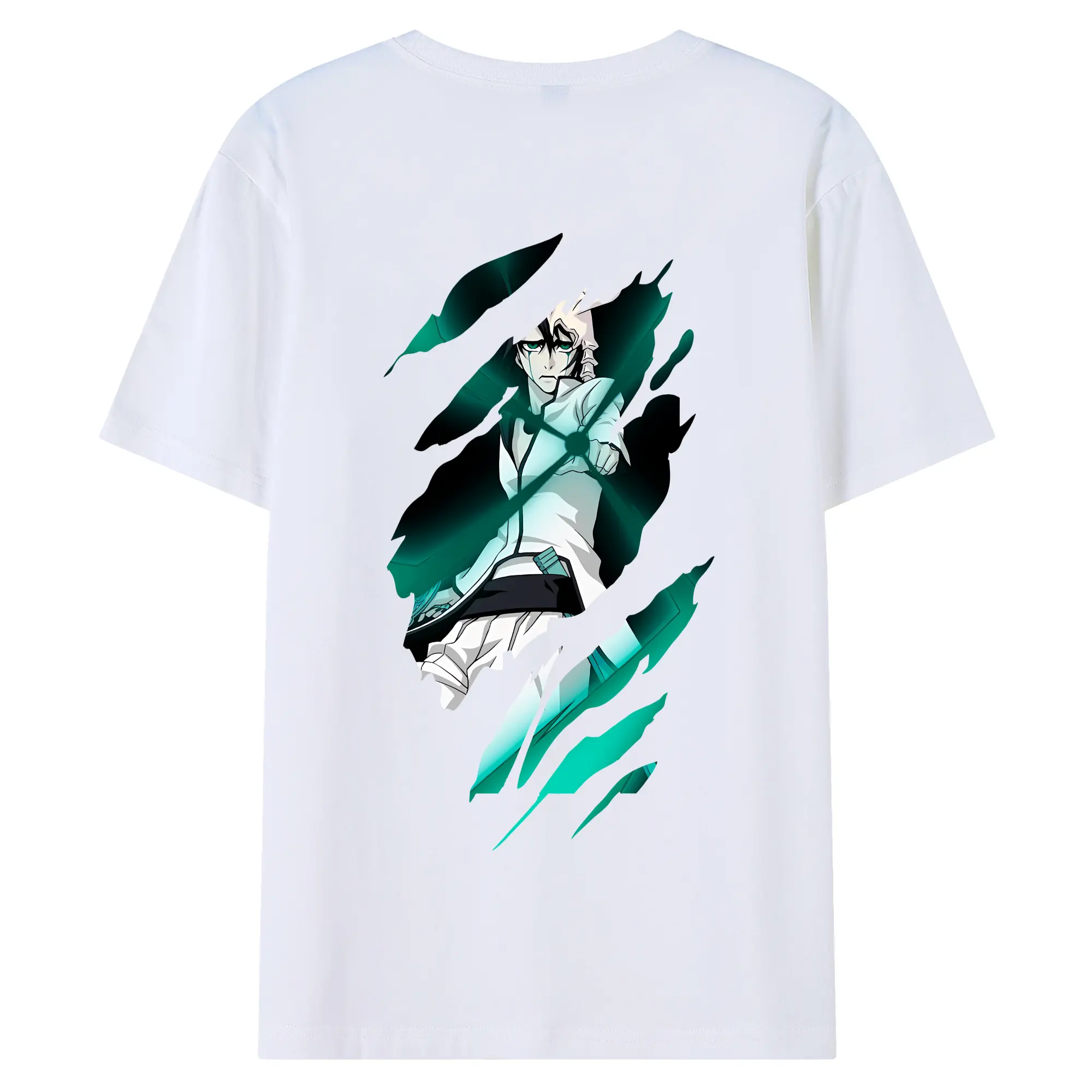 ブリーチ グッズ ウルキオラ・シファー - 綿100％ 半袖Tシャツ ・ バックプリント ・ 快適 通気性 ・ 日常使い 散歩 スポーツ用