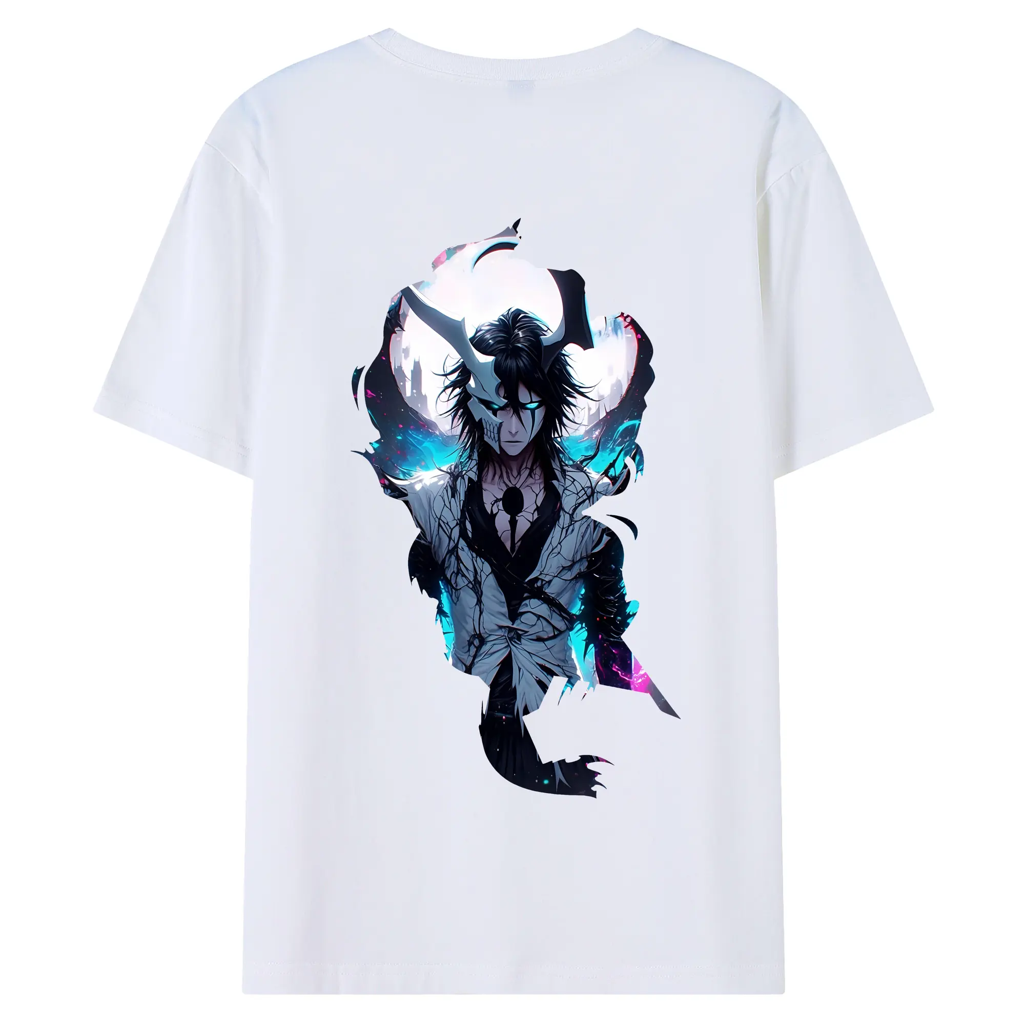 ブリーチ グッズ ウルキオラ・シファー - 綿100％ 半袖Tシャツ ・ バックプリント ・ 快適 通気性 ・ 日常使い 散歩 スポーツ用