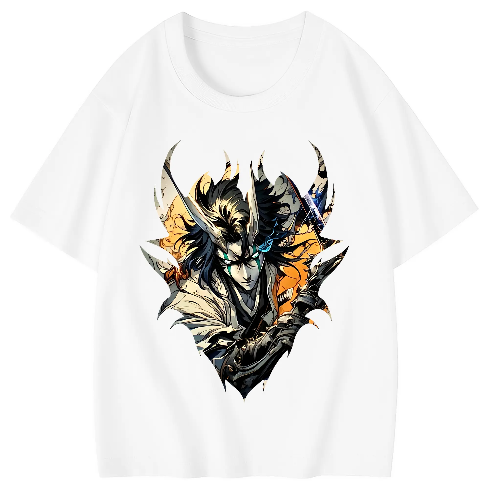 ブリーチ グッズ ウルキオラ・シファー - 綿100％ キッズTシャツ ・ フロントプリント ・ 快適 通気性 ・ スポーツ カジュアル 散歩用