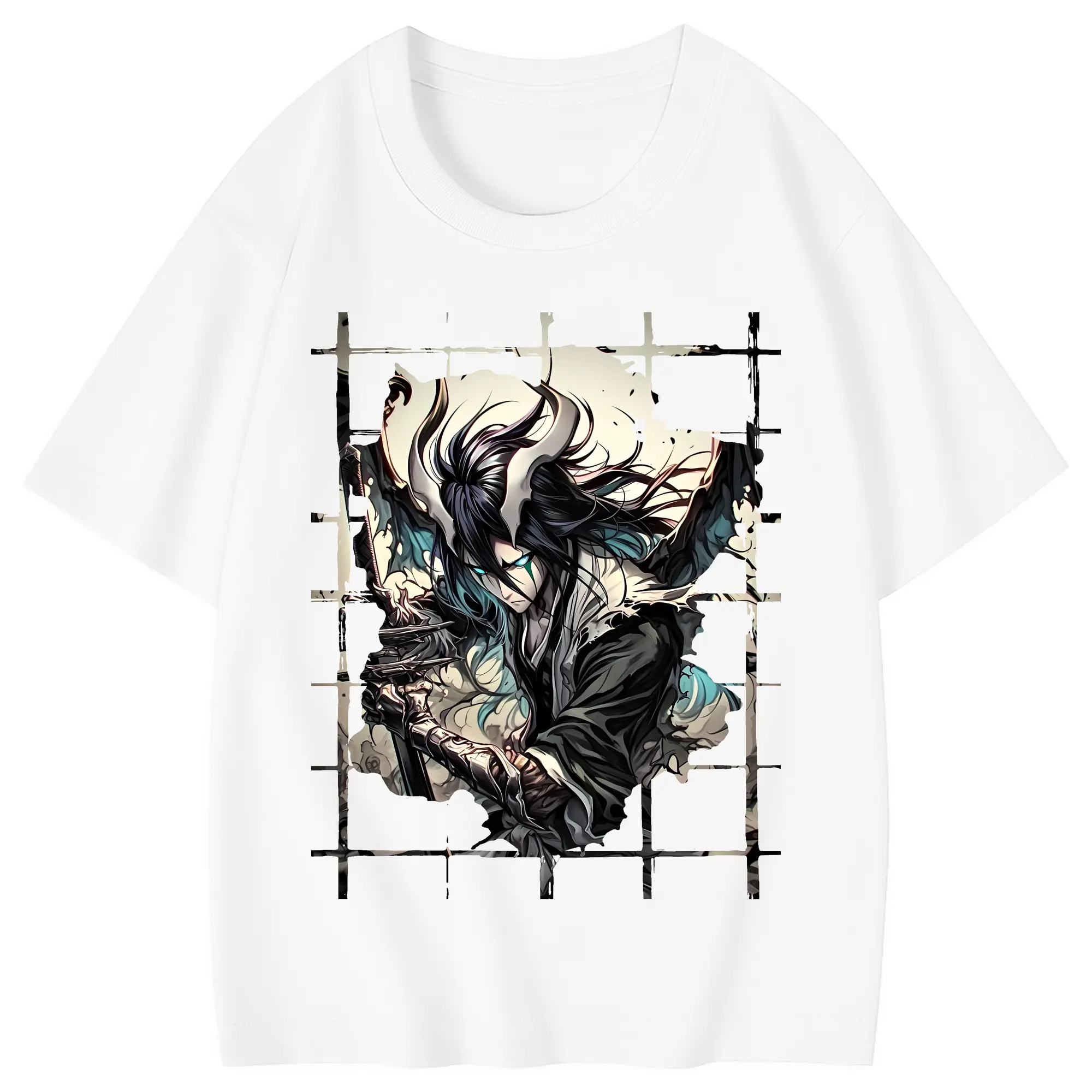 ブリーチ グッズ ウルキオラ・シファー - 綿100％ キッズTシャツ ・ フロントプリント ・ 快適 通気性 ・ スポーツ カジュアル 散歩用