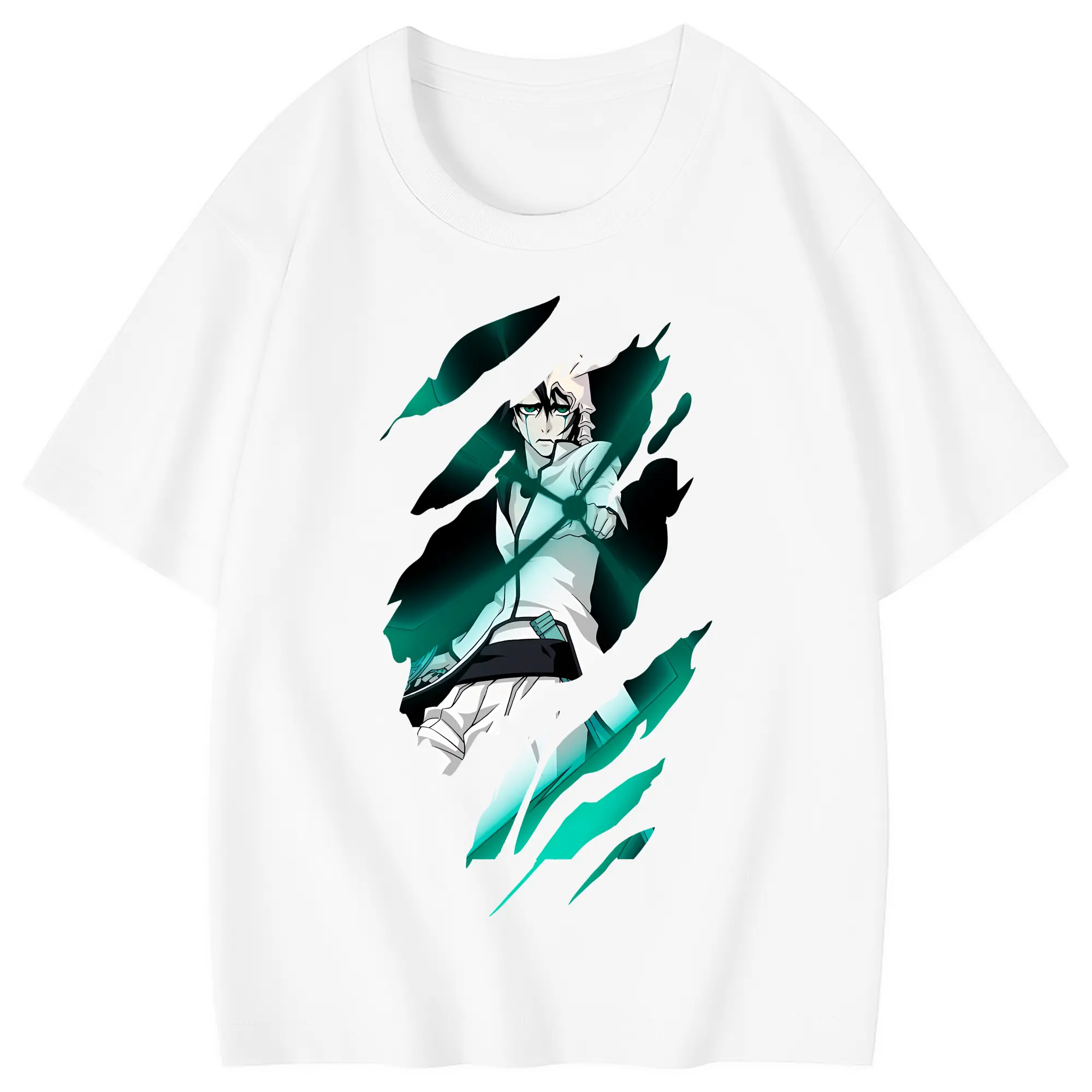 ブリーチ グッズ ウルキオラ・シファー - 綿100％ キッズTシャツ ・ フロントプリント ・ 快適 通気性 ・ スポーツ カジュアル 散歩用