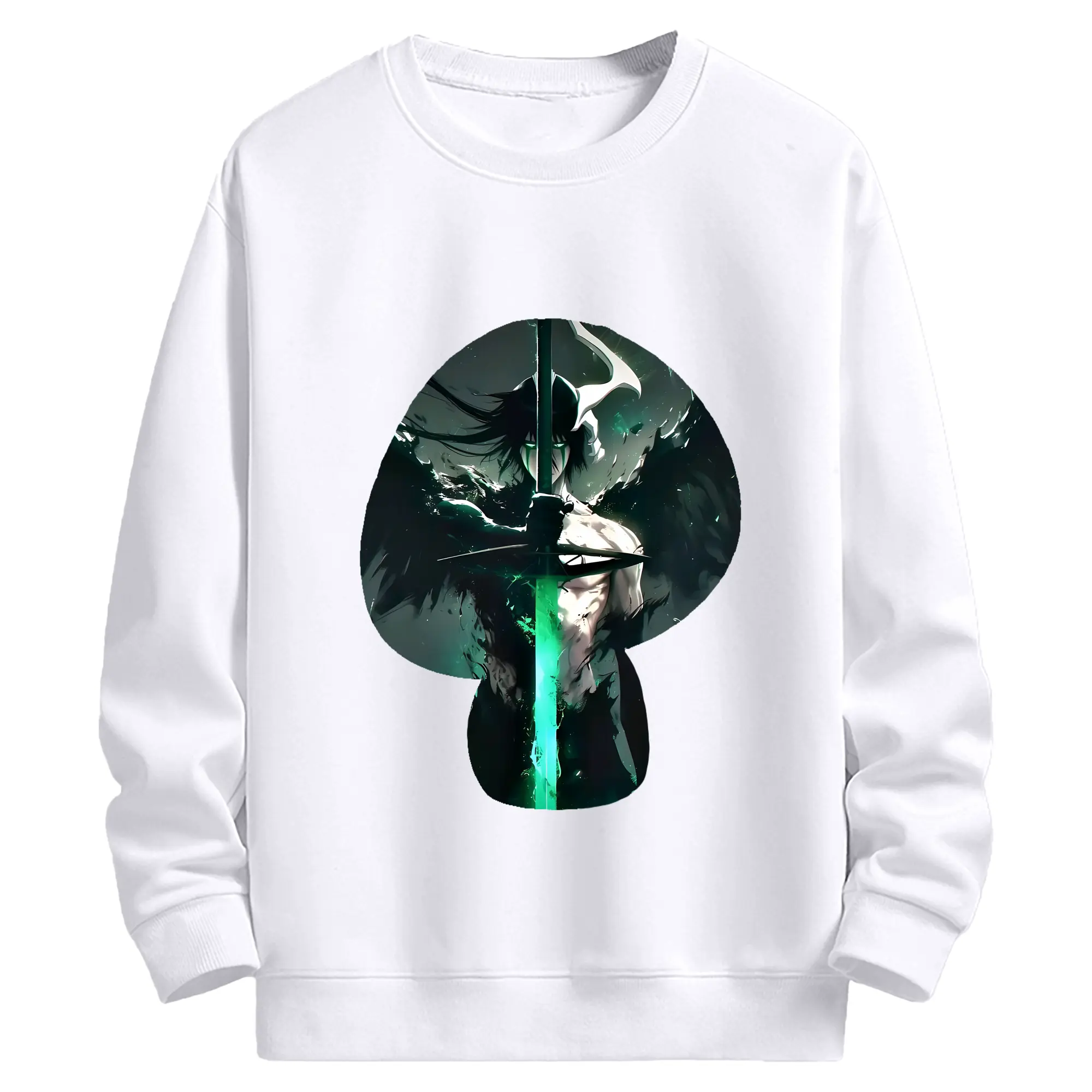 ブリーチ グッズ ウルキオラ・シファー - 高品質 クルーネック スウェット ・ コットン59％ ポリエステル41％ ・ ユニセックス 長袖 トレーナー ・ カジュアル デイリー スポーツ 散歩用