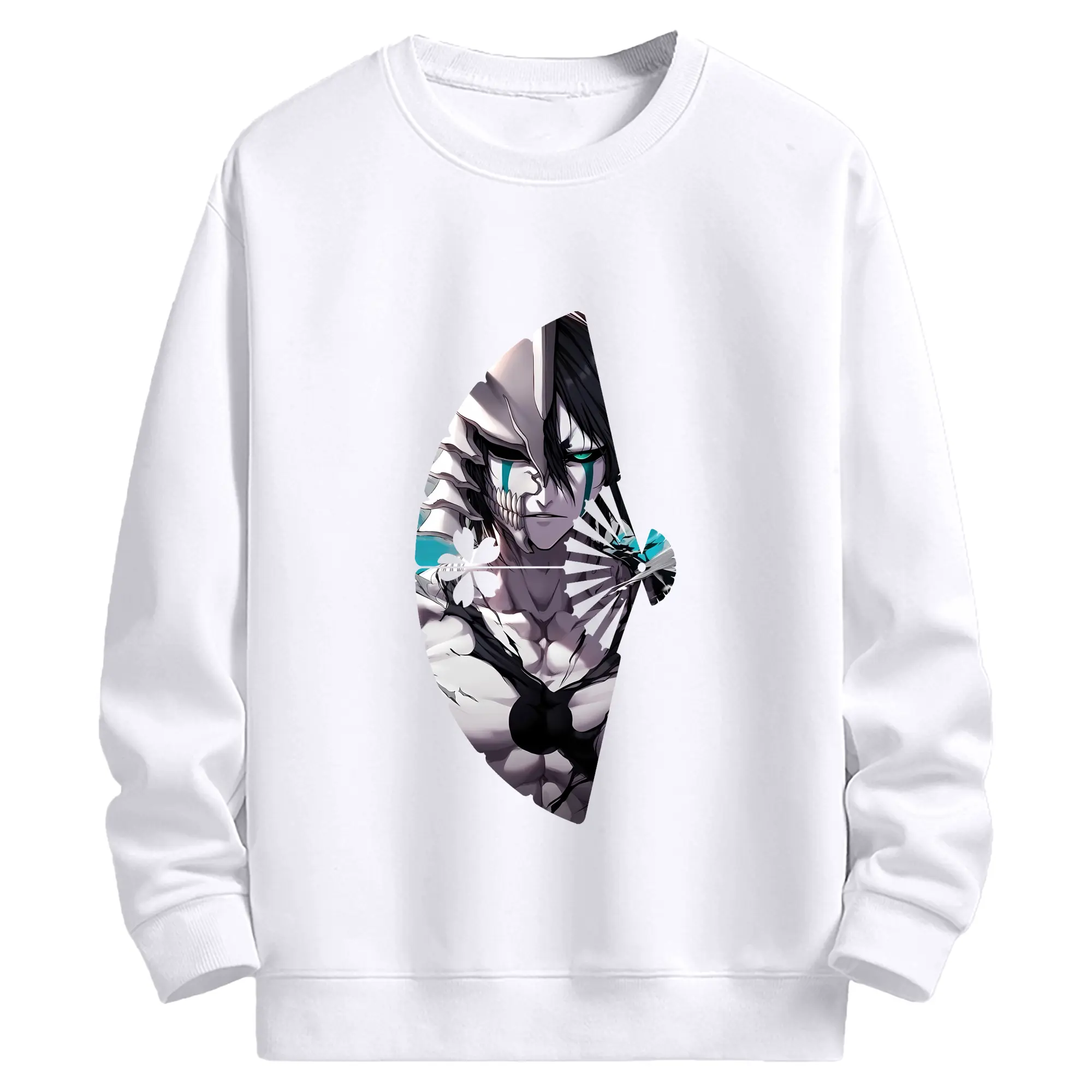 ブリーチ グッズ ウルキオラ・シファー - 高品質 クルーネック スウェット ・ コットン59％ ポリエステル41％ ・ ユニセックス 長袖 トレーナー ・ カジュアル デイリー スポーツ 散歩用