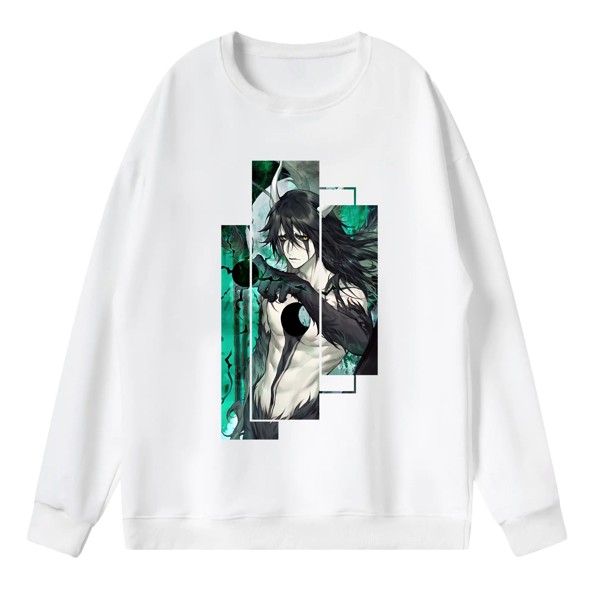 ブリーチ グッズ ウルキオラ・シファー - 薄手 クルーネック スウェット 裏毛260g · ポリエステル 春秋向け カジュアル 男女兼用 · トレーナー デイリー スポーツ 散歩に最適