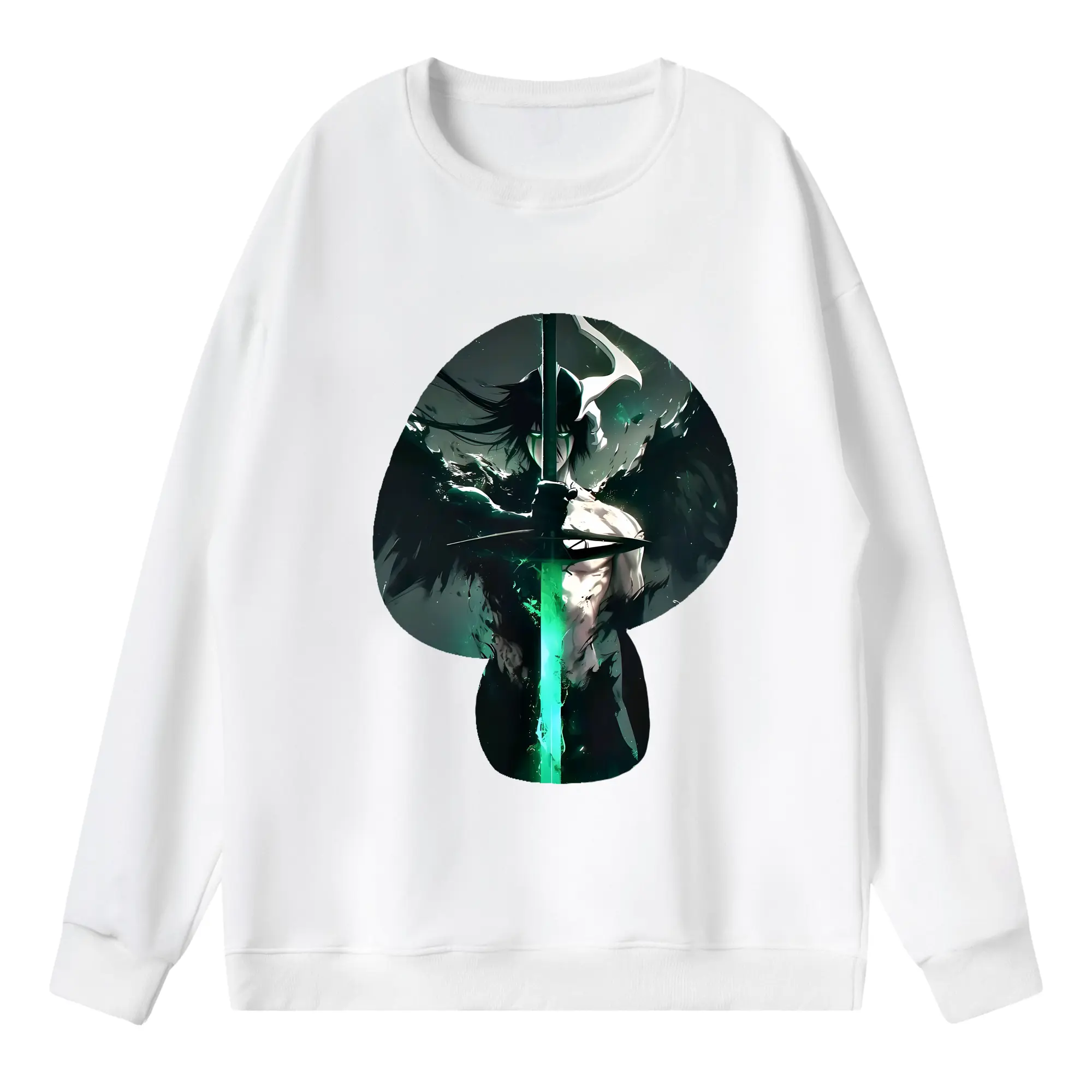 ブリーチ グッズ ウルキオラ・シファー - 薄手 クルーネック スウェット 裏毛260g · ポリエステル 春秋向け カジュアル 男女兼用 · トレーナー デイリー スポーツ 散歩に最適