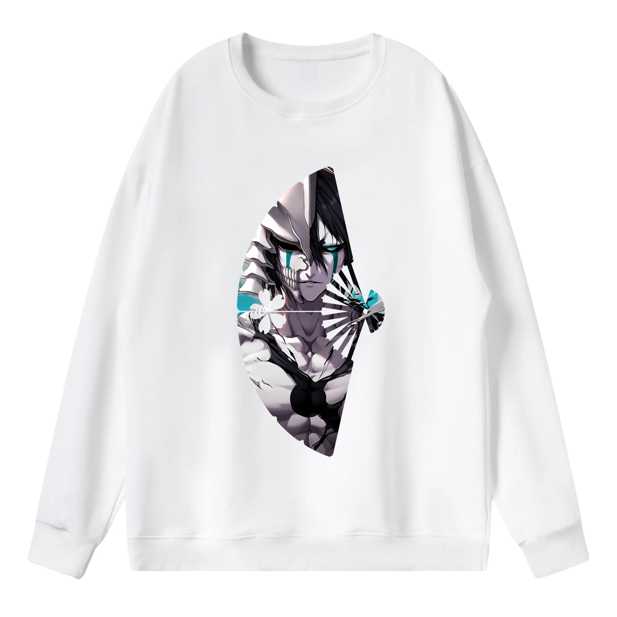 ブリーチ グッズ ウルキオラ・シファー - 薄手 クルーネック スウェット 裏毛260g · ポリエステル 春秋向け カジュアル 男女兼用 · トレーナー デイリー スポーツ 散歩に最適