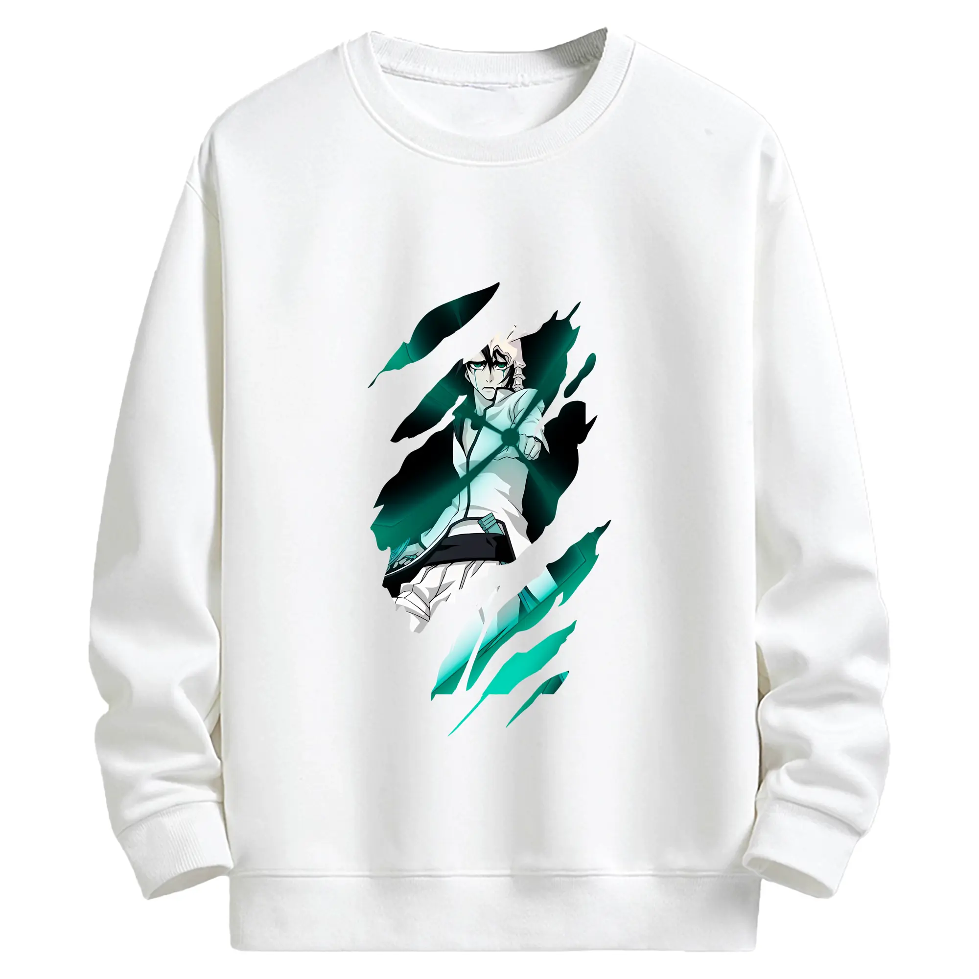 ブリーチ グッズ ウルキオラ・シファー - キッズ クルーネックスウェットシャツ ・ フロントプリント ・ 綿80％ ポリエステル20％ ・ 快適 通学 スポーツ 日常使い お散歩用