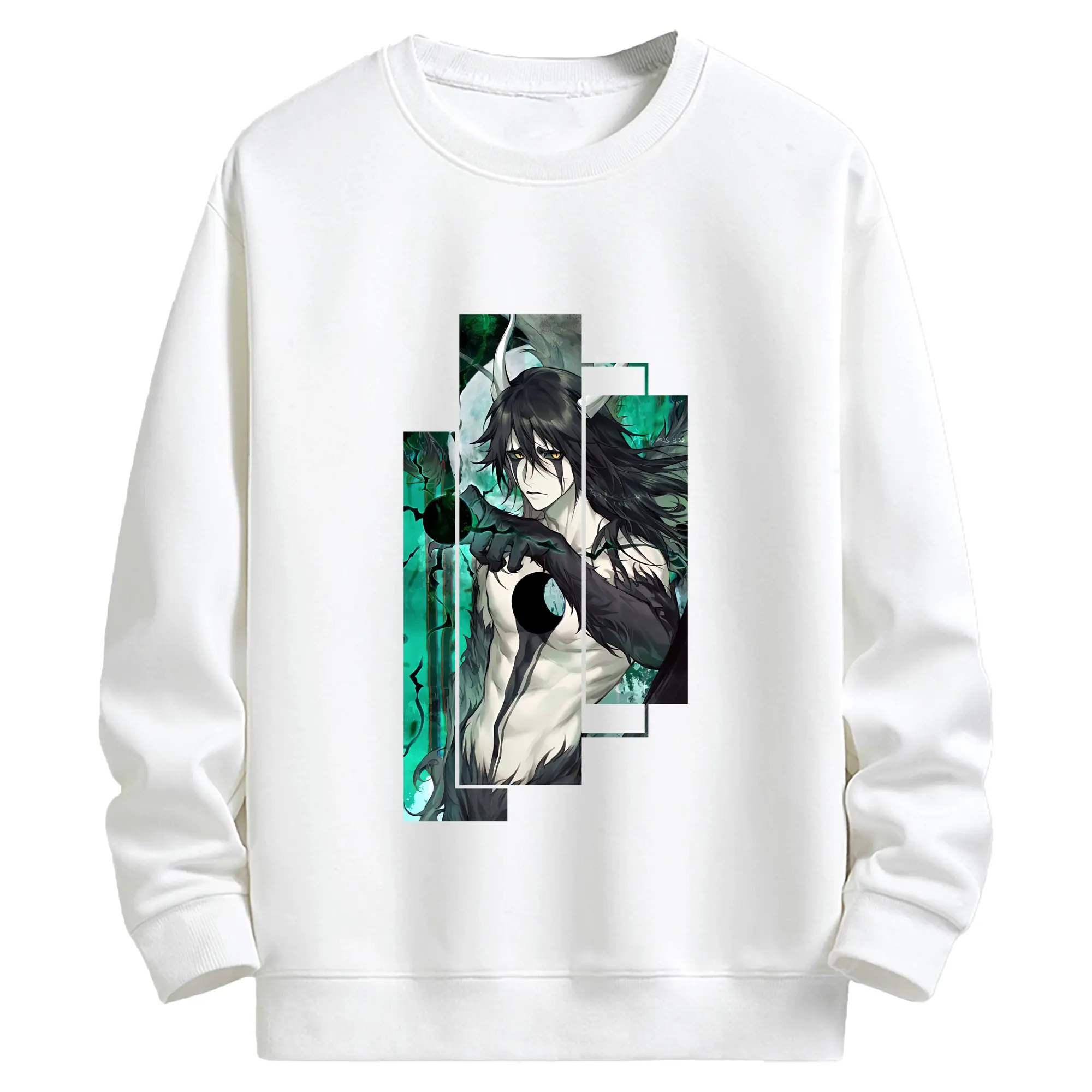 ブリーチ グッズ ウルキオラ・シファー - キッズ クルーネックスウェットシャツ ・ フロントプリント ・ 綿80％ ポリエステル20％ ・ 快適 通学 スポーツ 日常使い お散歩用