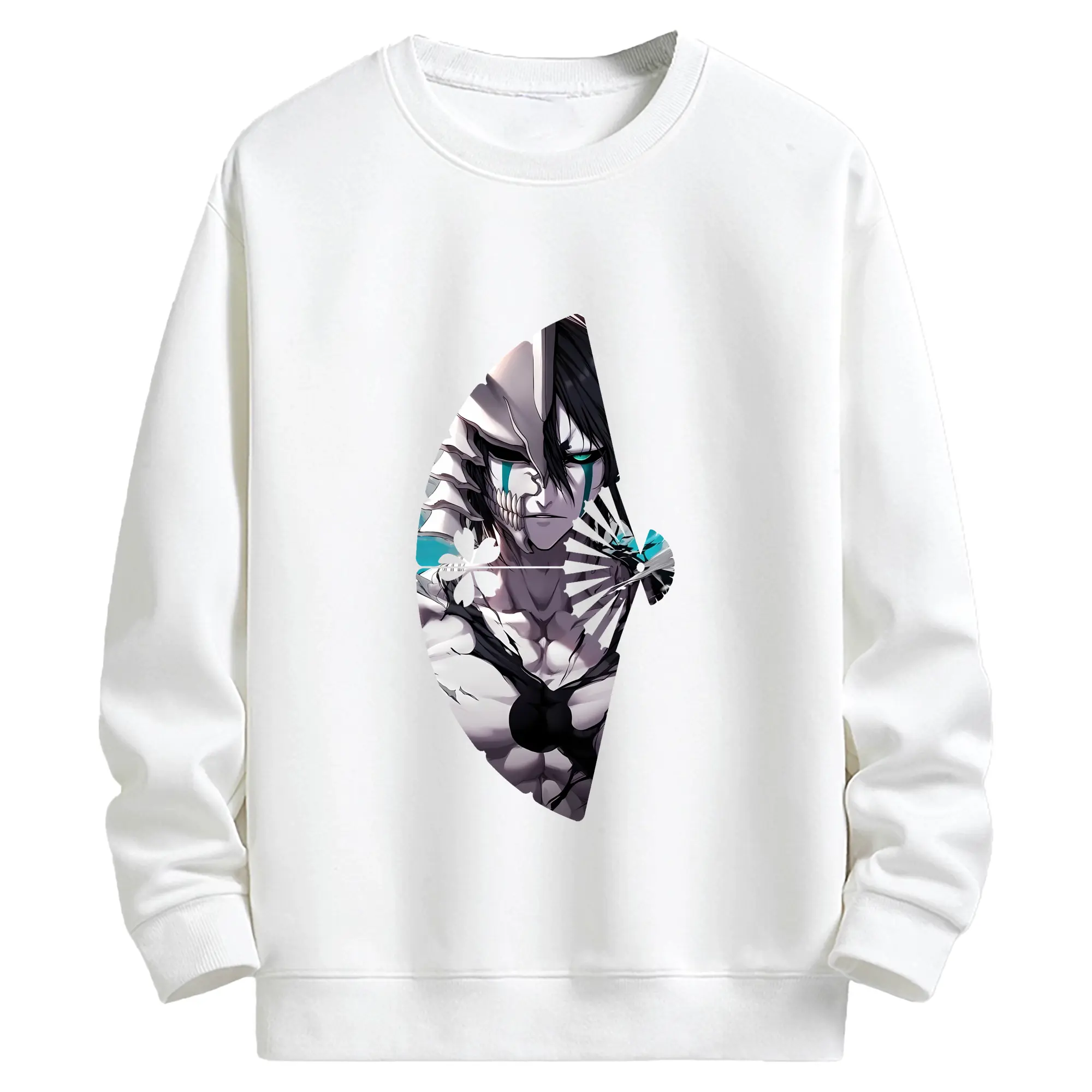 ブリーチ グッズ ウルキオラ・シファー - キッズ クルーネックスウェットシャツ ・ フロントプリント ・ 綿80％ ポリエステル20％ ・ 快適 通学 スポーツ 日常使い お散歩用