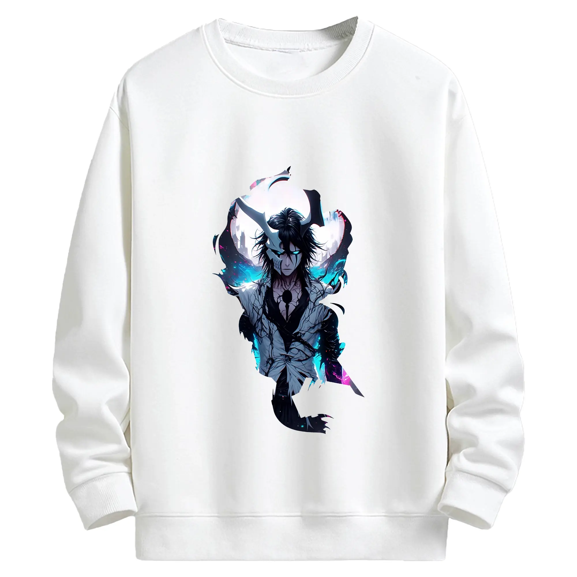 ブリーチ グッズ ウルキオラ・シファー - キッズ クルーネックスウェットシャツ ・ フロントプリント ・ 綿80％ ポリエステル20％ ・ 快適 通学 スポーツ 日常使い お散歩用