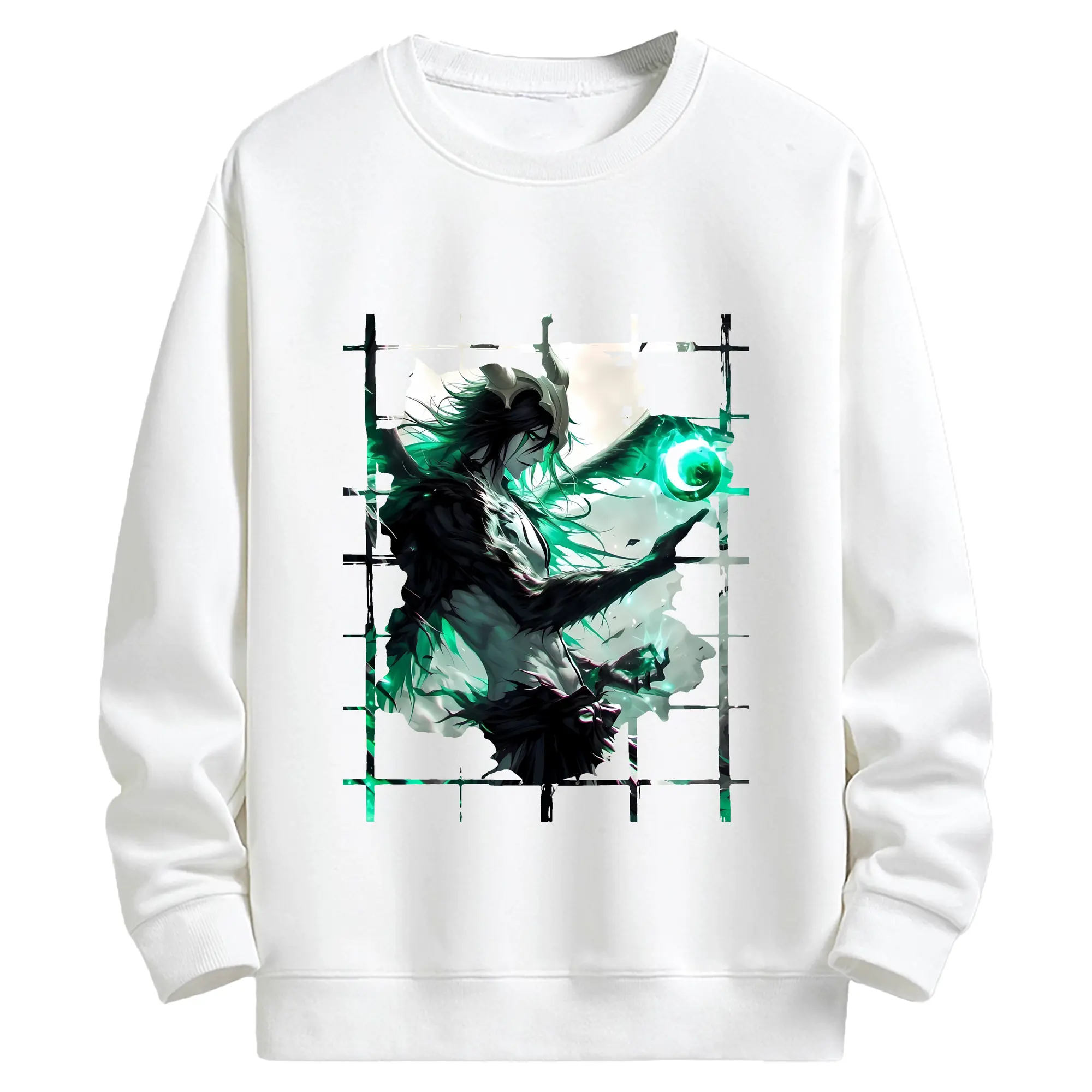 ブリーチ グッズ ウルキオラ・シファー - キッズ クルーネックスウェットシャツ ・ フロントプリント ・ 綿80％ ポリエステル20％ ・ 快適 通学 スポーツ 日常使い お散歩用