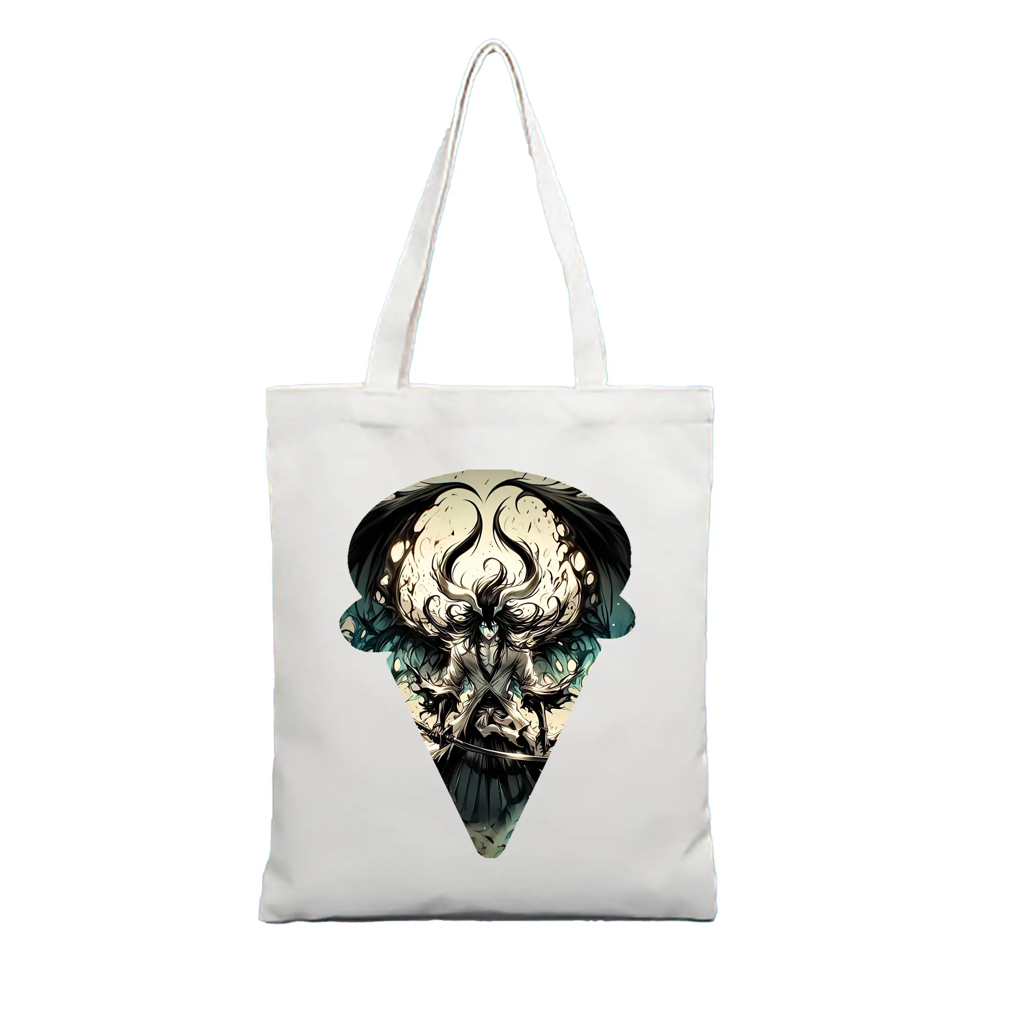 ブリーチ グッズ ウルキオラ・シファー - 縦型キャンバス手提げバッグ（トートバッグ） ・ キャンバス素材 ・ ショッピング用 ・ 軽量 丈夫 お手入れ簡単