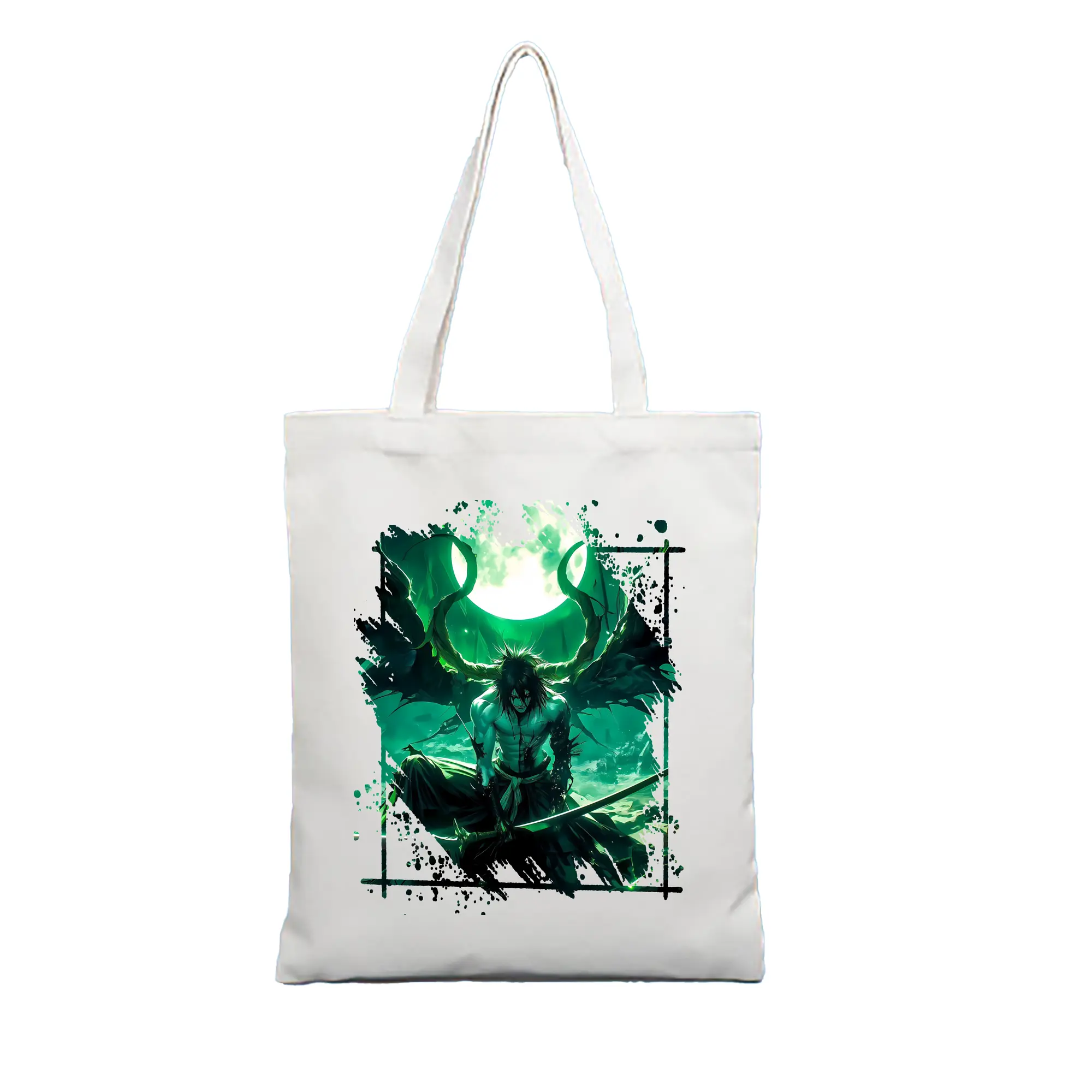 ブリーチ グッズ ウルキオラ・シファー - 縦型キャンバス手提げバッグ（トートバッグ） ・ キャンバス素材 ・ ショッピング用 ・ 軽量 丈夫 お手入れ簡単