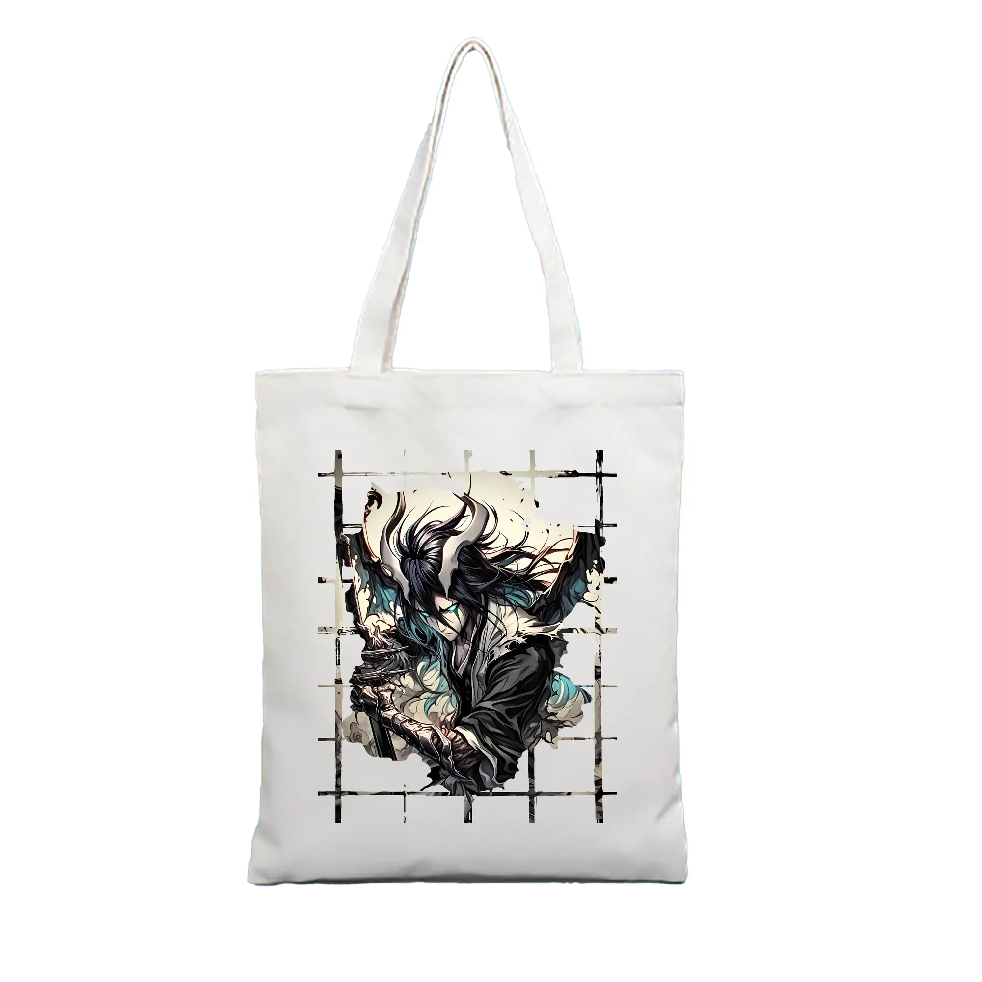 ブリーチ グッズ ウルキオラ・シファー - 縦型キャンバス手提げバッグ（トートバッグ） ・ キャンバス素材 ・ ショッピング用 ・ 軽量 丈夫 お手入れ簡単