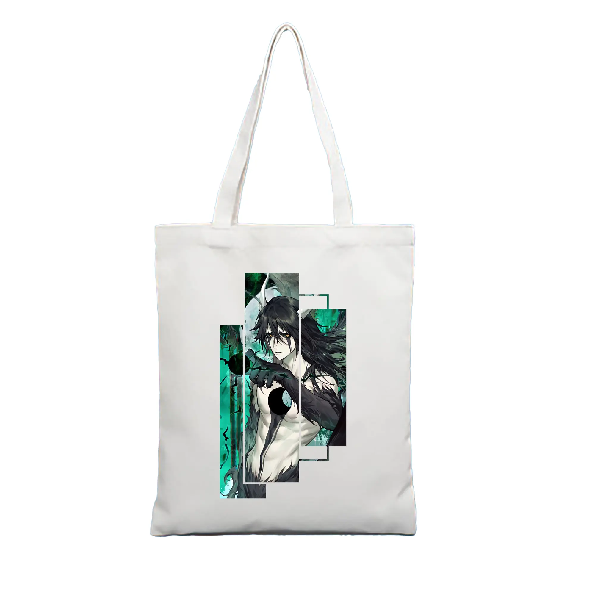 ブリーチ グッズ ウルキオラ・シファー - 縦型キャンバス手提げバッグ（トートバッグ） ・ キャンバス素材 ・ ショッピング用 ・ 軽量 丈夫 お手入れ簡単