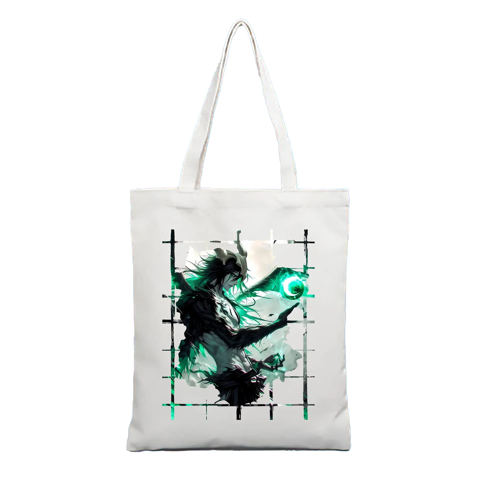 ブリーチ グッズ ウルキオラ・シファー - 縦型キャンバス手提げバッグ（トートバッグ） ・ キャンバス素材 ・ ショッピング用 ・ 軽量 丈夫 お手入れ簡単