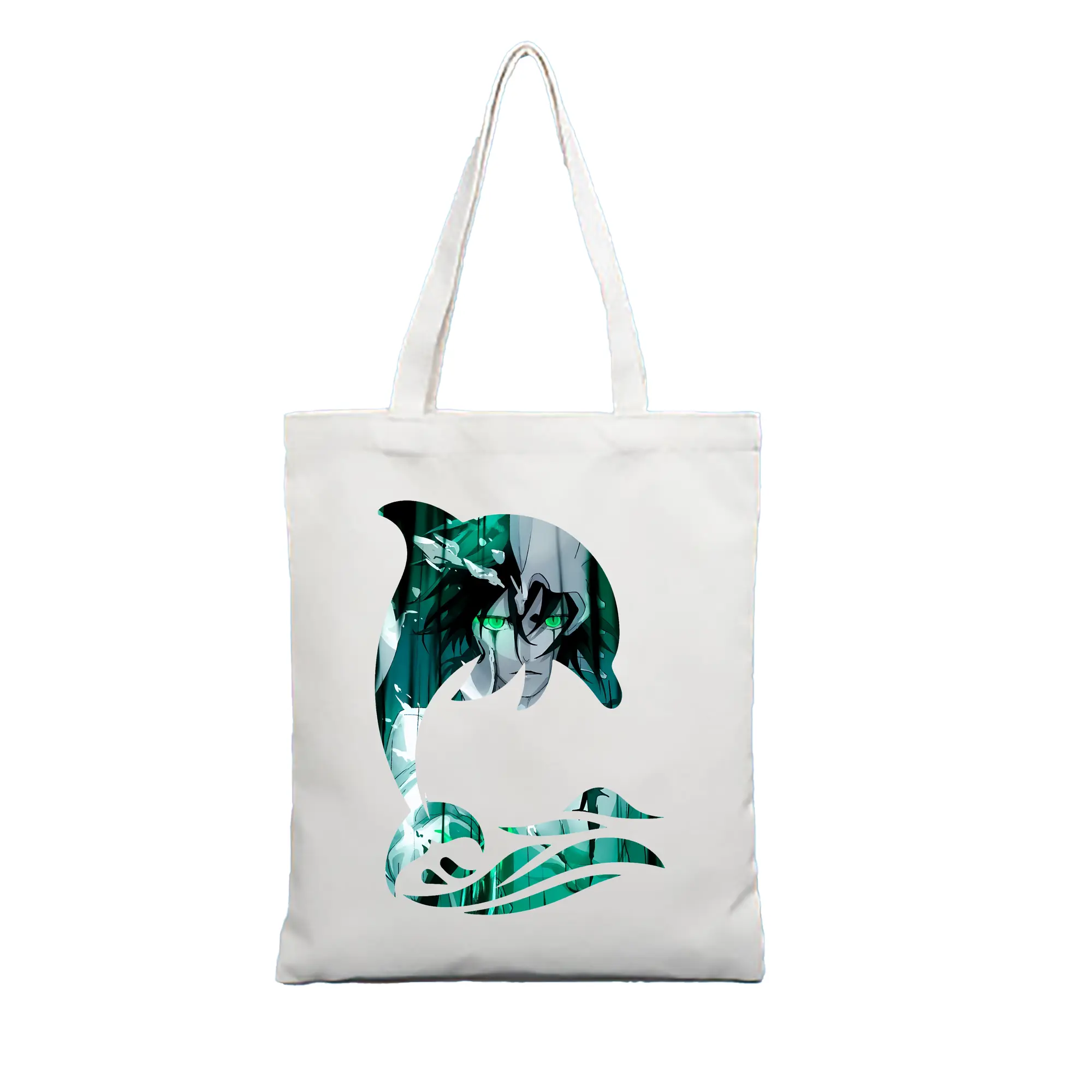 ブリーチ グッズ ウルキオラ・シファー - 縦型キャンバス手提げバッグ（トートバッグ） ・ キャンバス素材 ・ ショッピング用 ・ 軽量 丈夫 お手入れ簡単