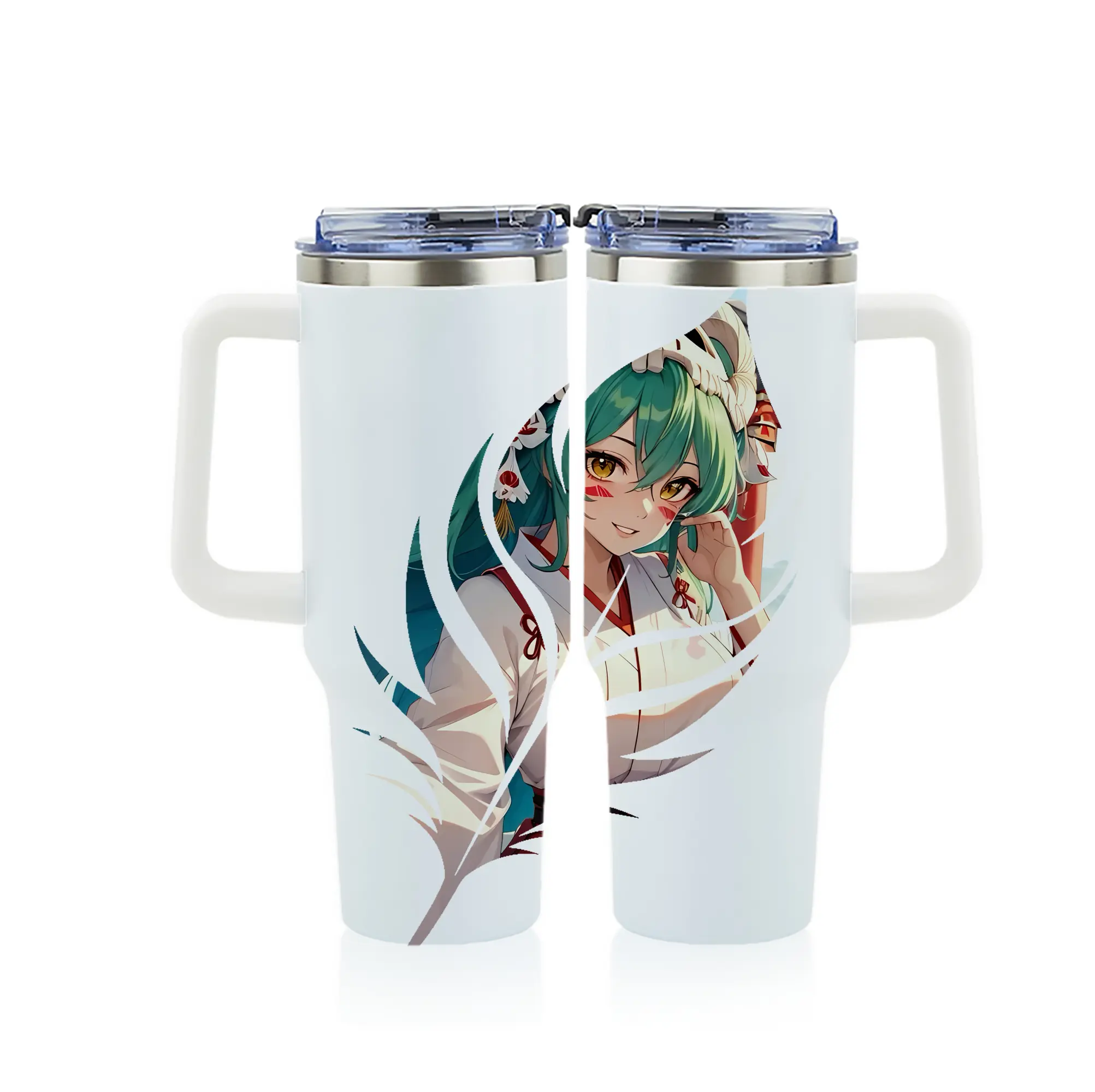 ブリーチ グッズ ネリエル・トゥ・オーデルシュヴァンク - 1200mL フルプリント車用タンブラー ・ 304ステンレス 内側 ・ 201ステンレス 外側 ・ 保温 保冷 ・ 通勤 ドライブ アウトドア用