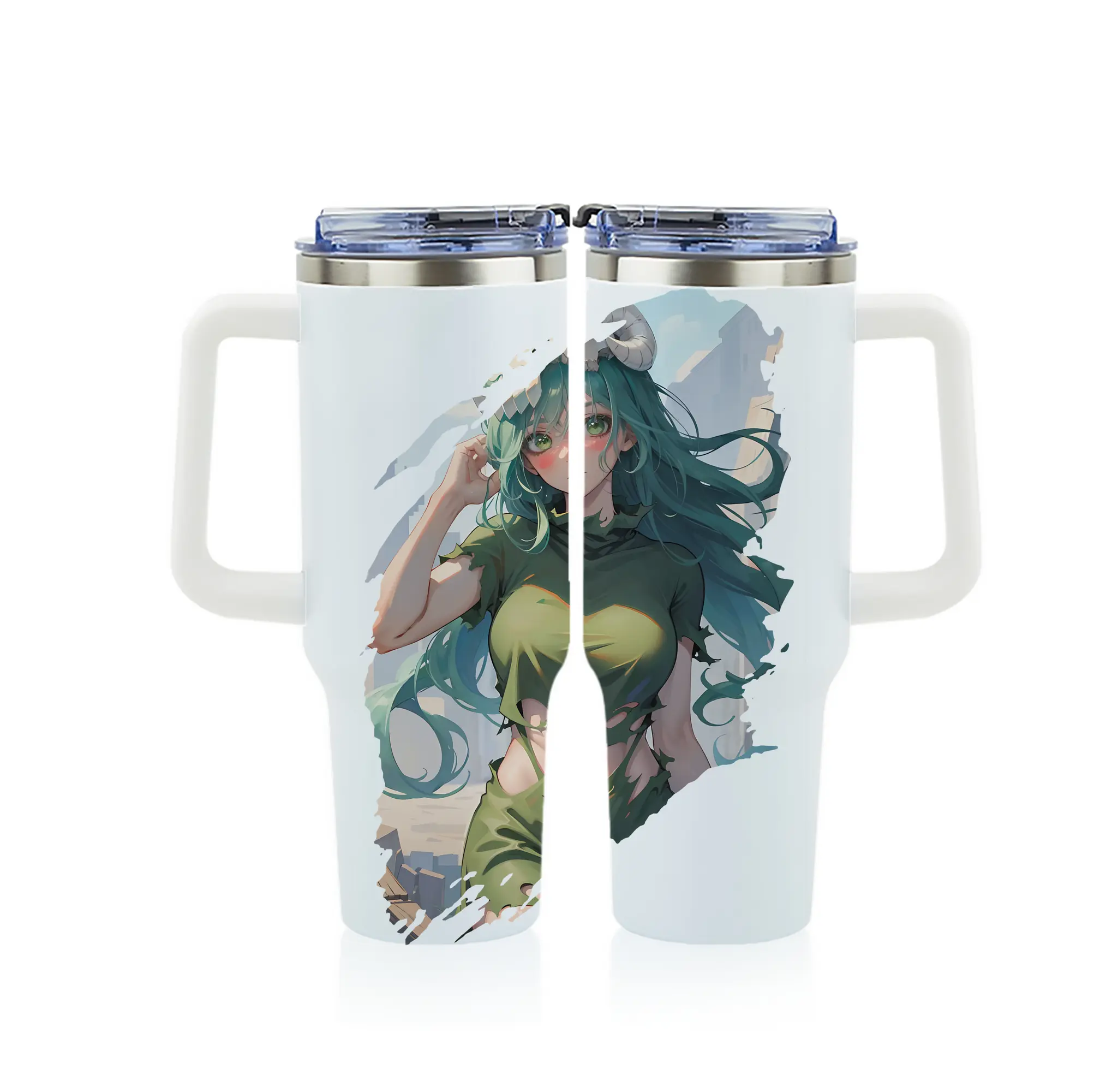 ブリーチ グッズ ネリエル・トゥ・オーデルシュヴァンク - 1200mL フルプリント車用タンブラー ・ 304ステンレス 内側 ・ 201ステンレス 外側 ・ 保温 保冷 ・ 通勤 ドライブ アウトドア用