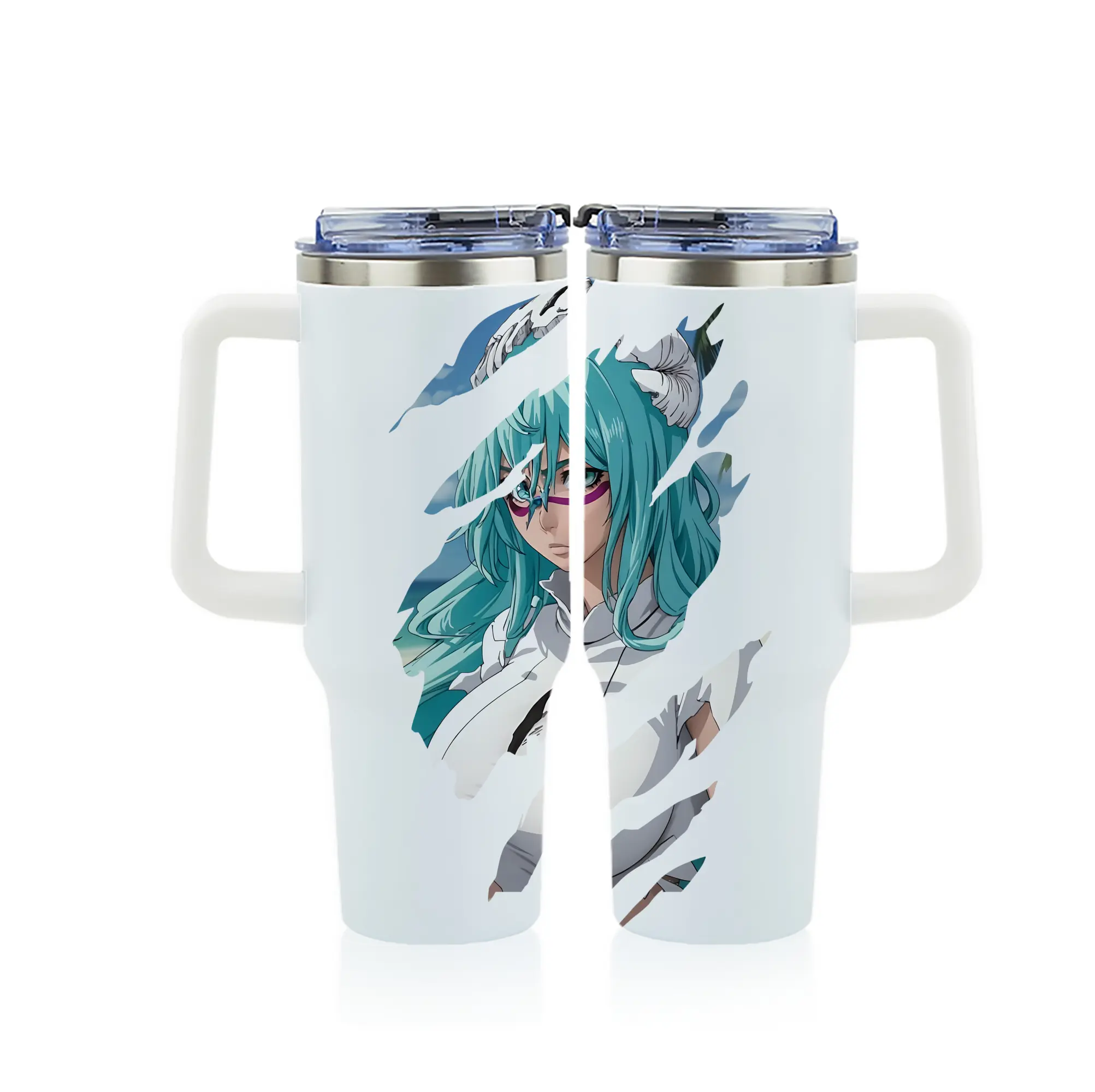 ブリーチ グッズ ネリエル・トゥ・オーデルシュヴァンク - 1200mL フルプリント車用タンブラー ・ 304ステンレス 内側 ・ 201ステンレス 外側 ・ 保温 保冷 ・ 通勤 ドライブ アウトドア用