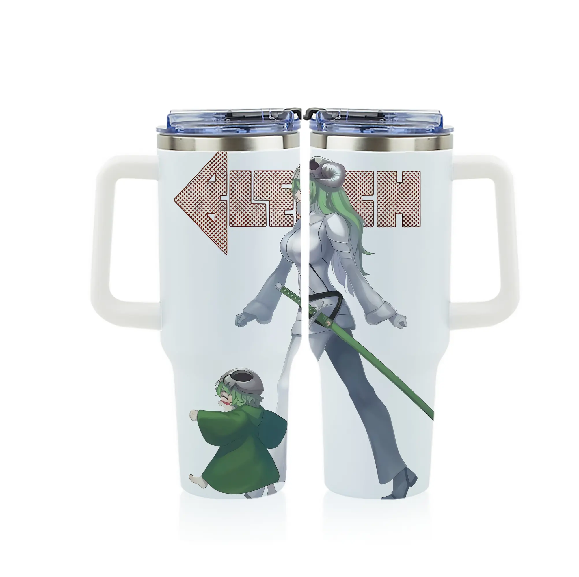 ブリーチ グッズ ネリエル・トゥ・オーデルシュヴァンク - 1200mL フルプリント車用タンブラー ・ 304ステンレス 内側 ・ 201ステンレス 外側 ・ 保温 保冷 ・ 通勤 ドライブ アウトドア用