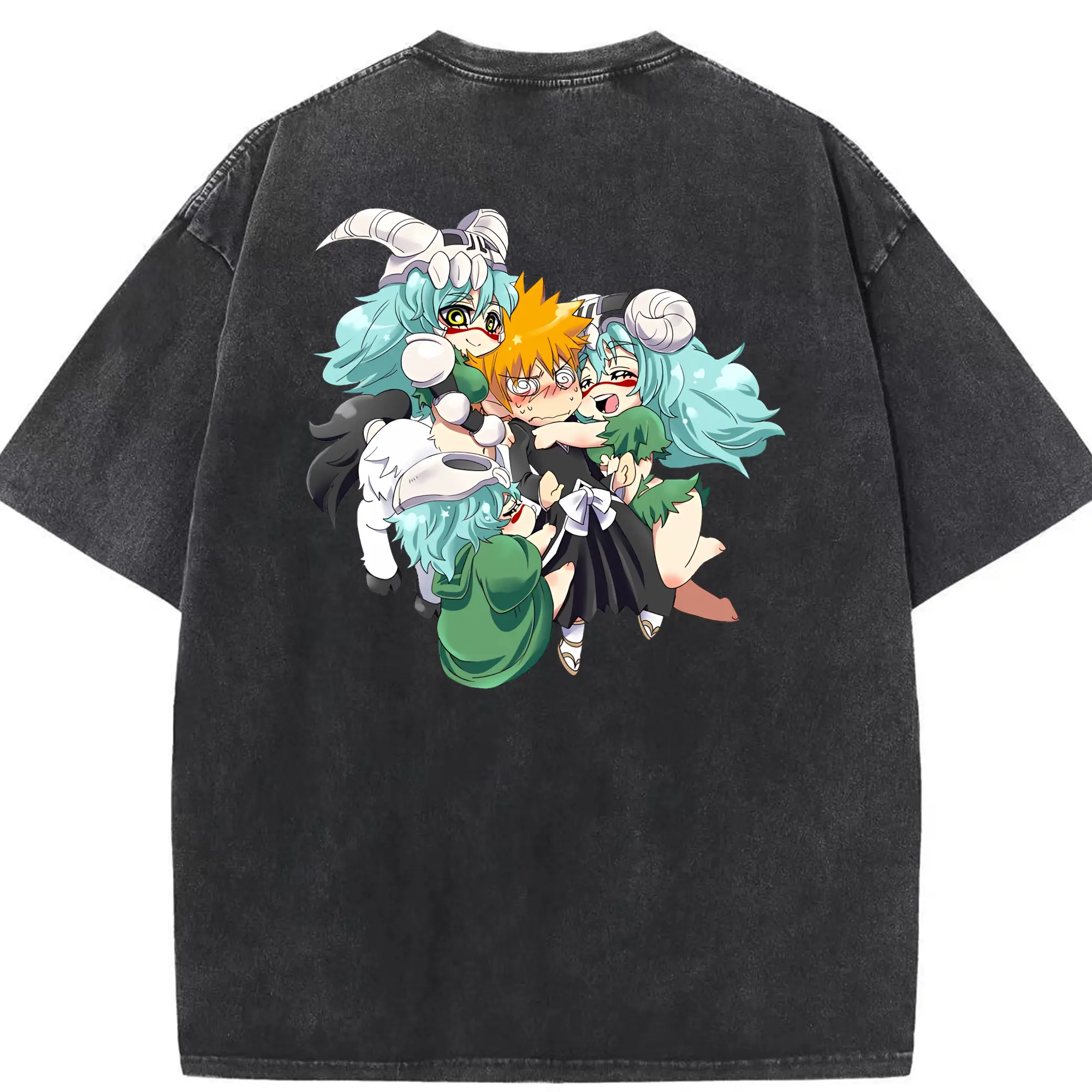 ブリーチ グッズ ネリエル・トゥ・オーデルシュヴァンク - 綿100％ ヴィンテージ風 半袖Tシャツ ・ 背面プリント ・ 柔らか肌触り ・ 通気性 快適 ・ スポーツ カジュアル 外出用