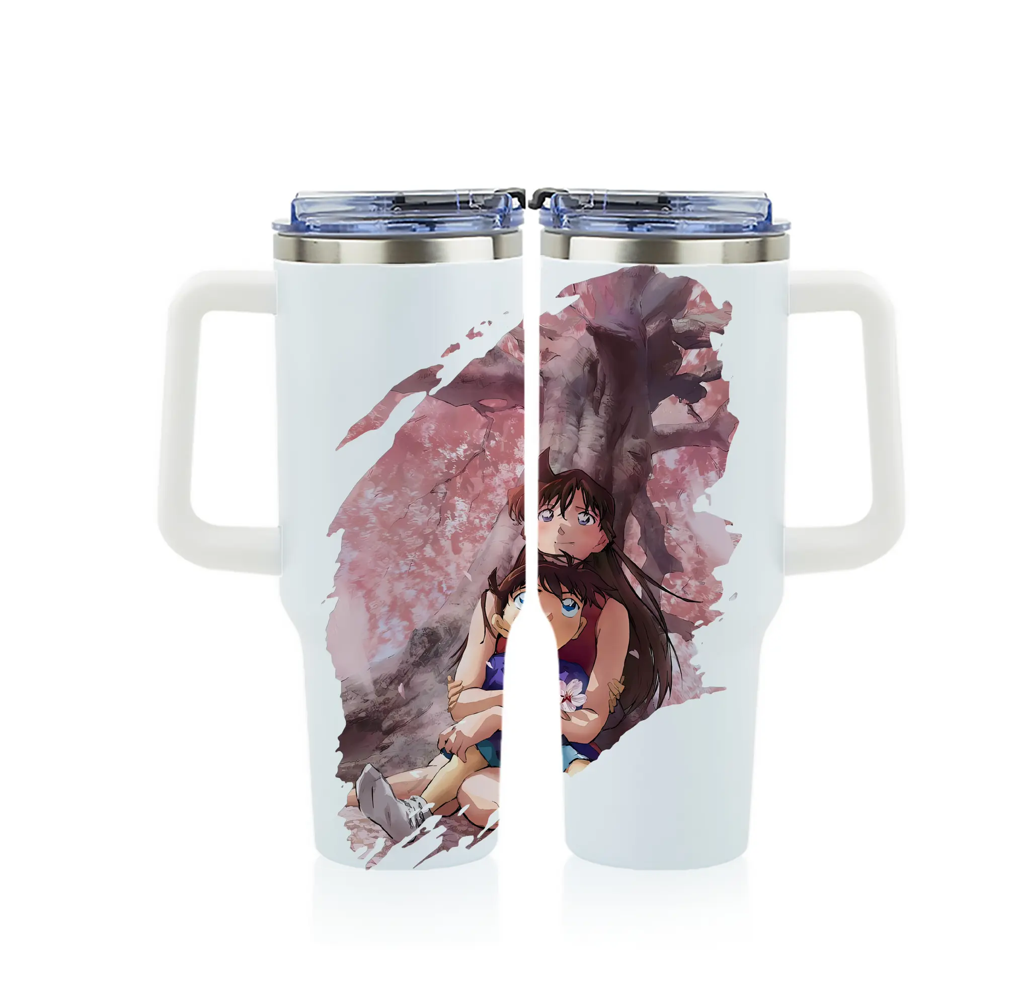 名探偵コナン グッズ 江戸川 コナン - 1200mL フルプリント車用タンブラー ・ 304ステンレス 内側 ・ 201ステンレス 外側 ・ 保温 保冷 ・ 通勤 ドライブ アウトドア用