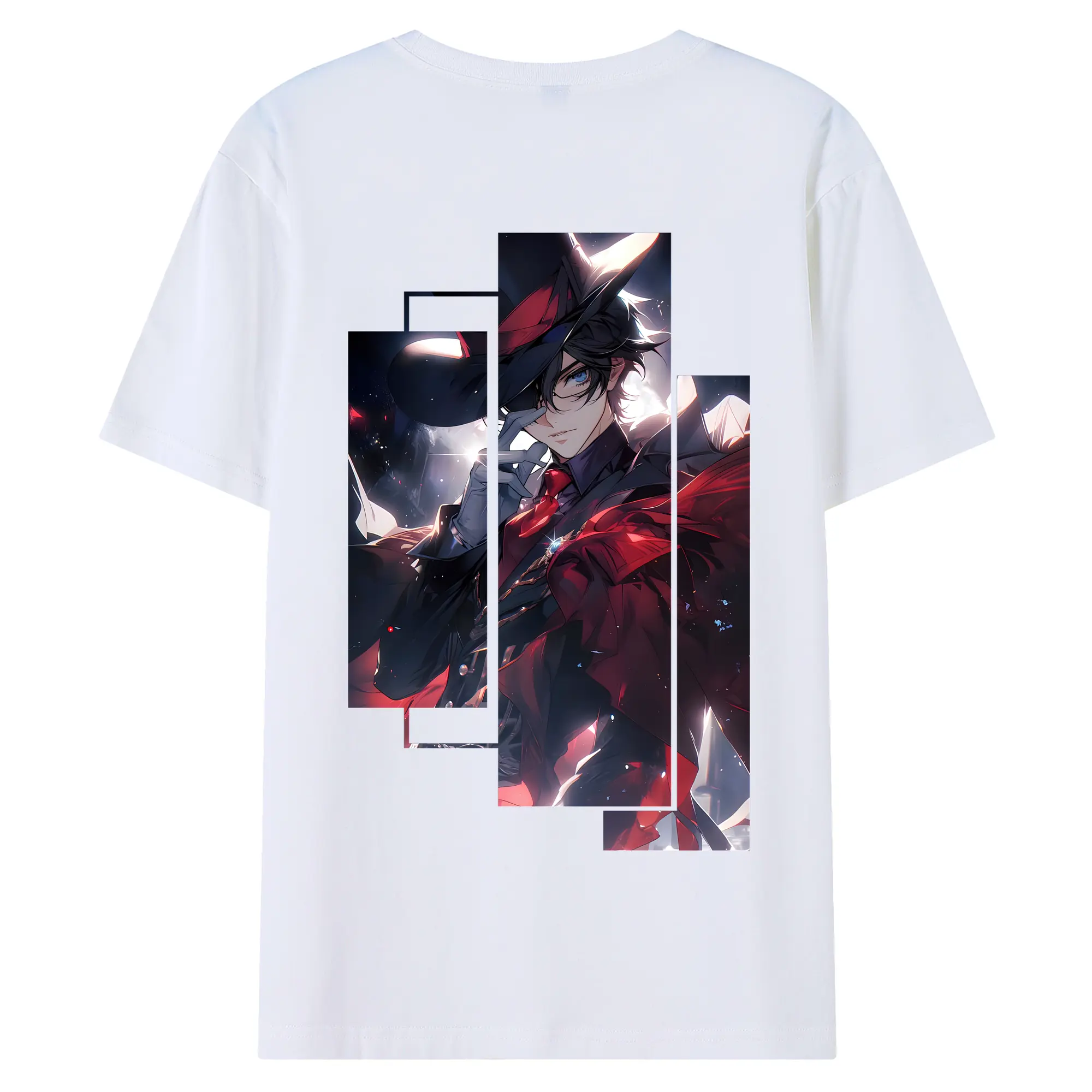 名探偵コナン グッズ 江戸川 コナン - 綿100％ 半袖Tシャツ ・ バックプリント ・ 快適 通気性 ・ 日常使い 散歩 スポーツ用