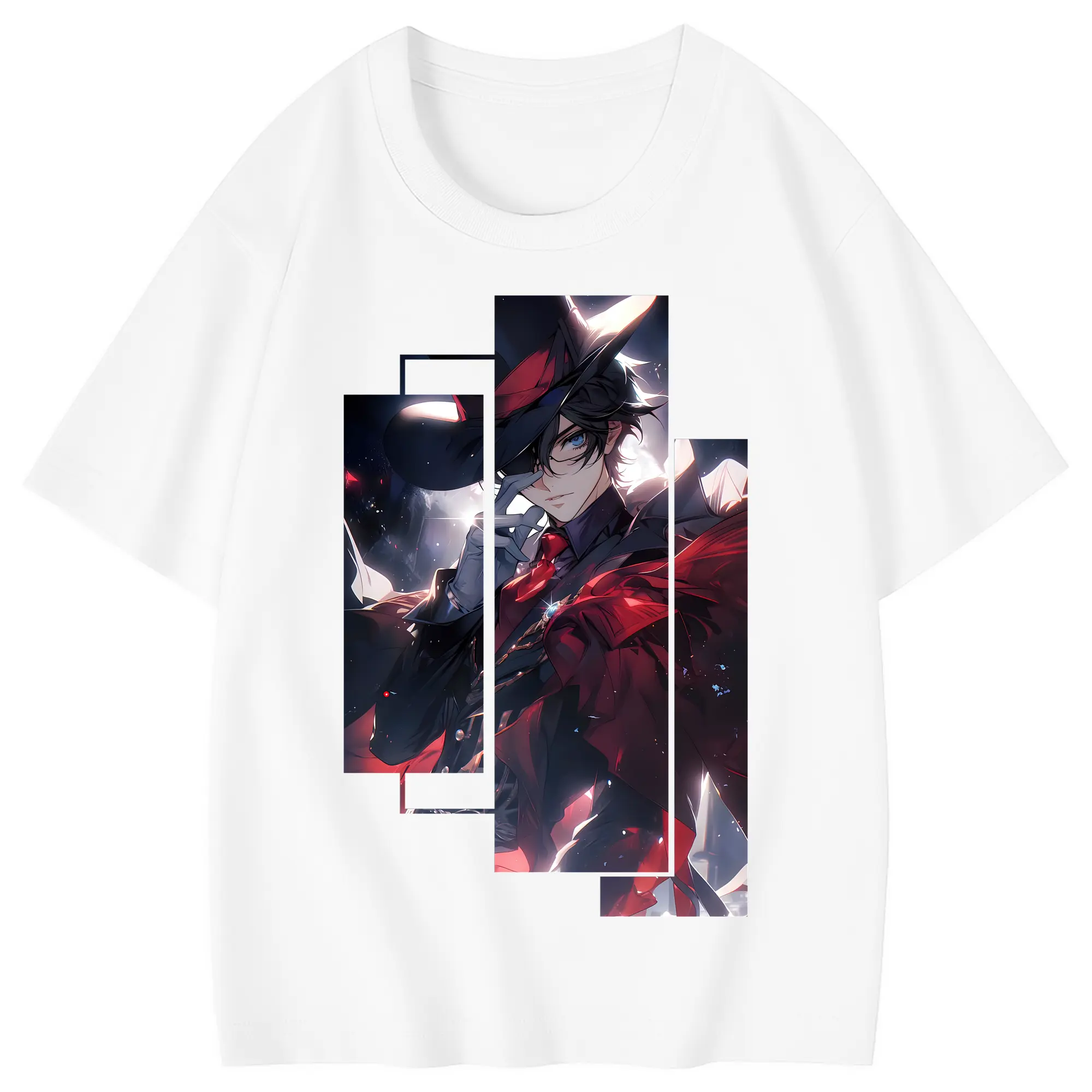 名探偵コナン グッズ 江戸川 コナン - 綿100％ キッズTシャツ ・ フロントプリント ・ 快適 通気性 ・ スポーツ カジュアル 散歩用