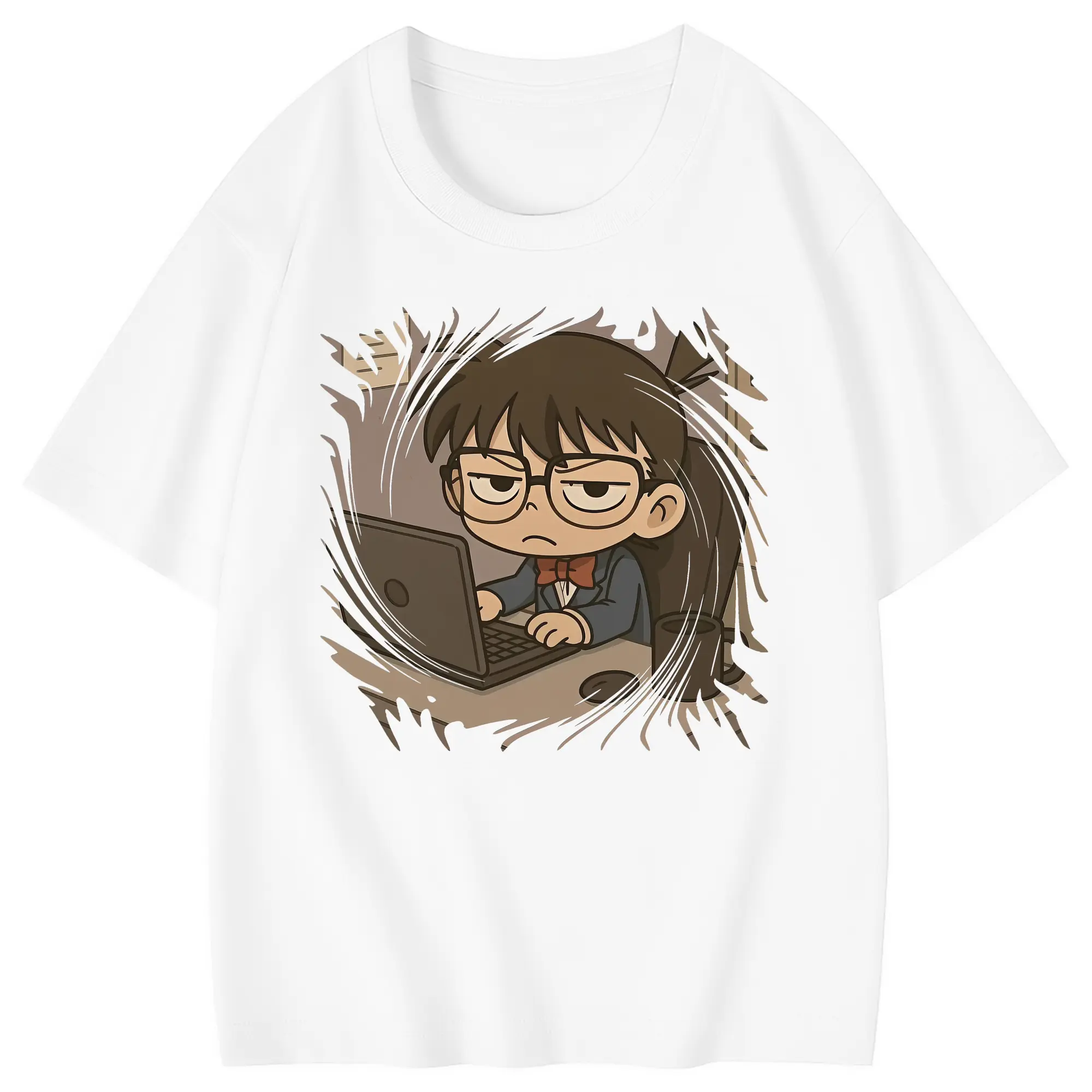 名探偵コナン グッズ 江戸川 コナン - 綿100％ キッズTシャツ ・ フロントプリント ・ 快適 通気性 ・ スポーツ カジュアル 散歩用