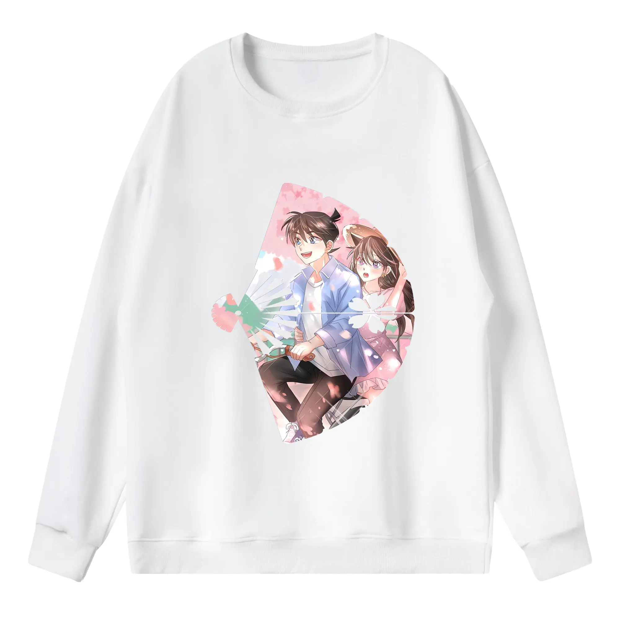 名探偵コナン グッズ 江戸川 コナン - 薄手 クルーネック スウェット 裏毛260g · ポリエステル 春秋向け カジュアル 男女兼用 · トレーナー デイリー スポーツ 散歩に最適