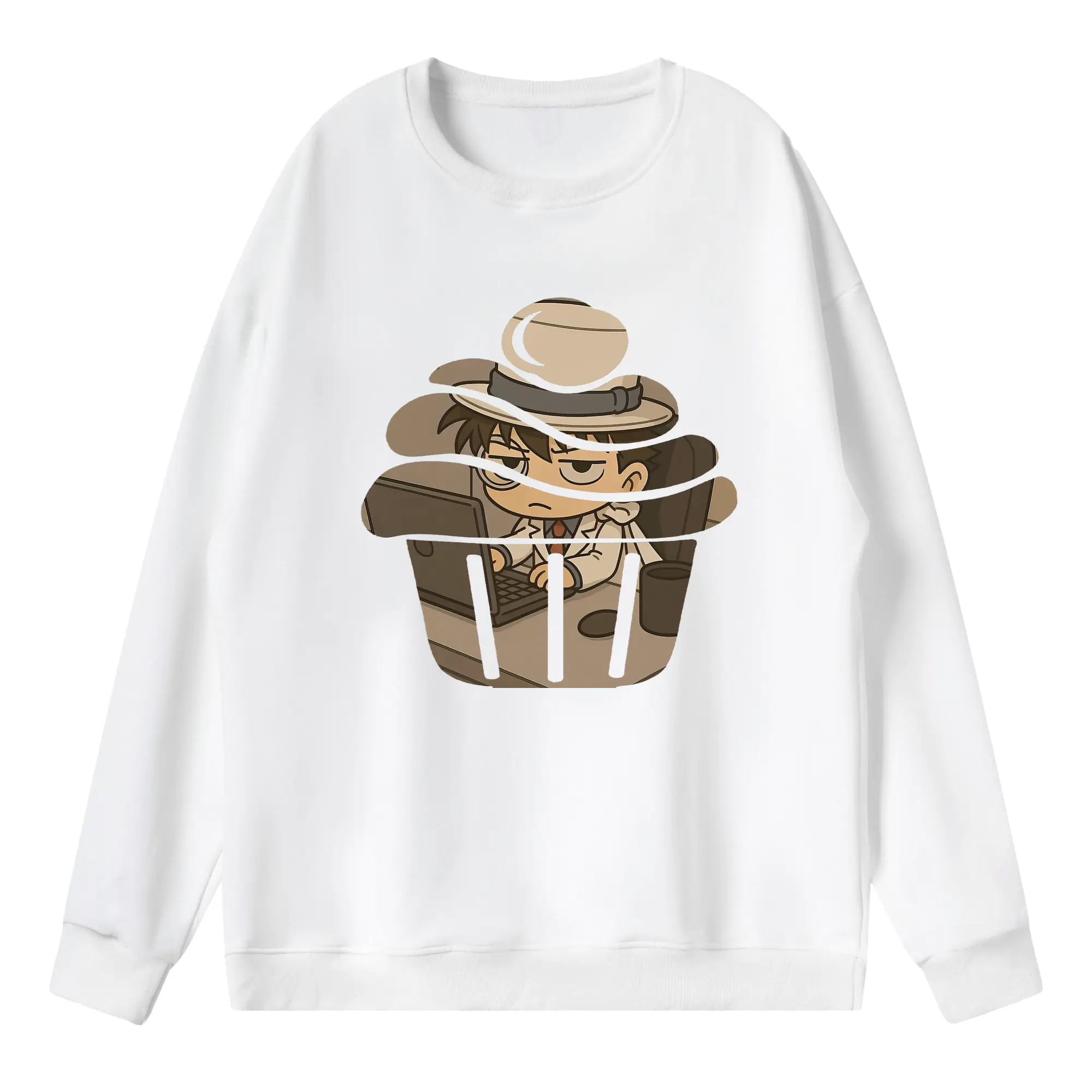 名探偵コナン グッズ 江戸川 コナン - 薄手 クルーネック スウェット 裏毛260g · ポリエステル 春秋向け カジュアル 男女兼用 · トレーナー デイリー スポーツ 散歩に最適