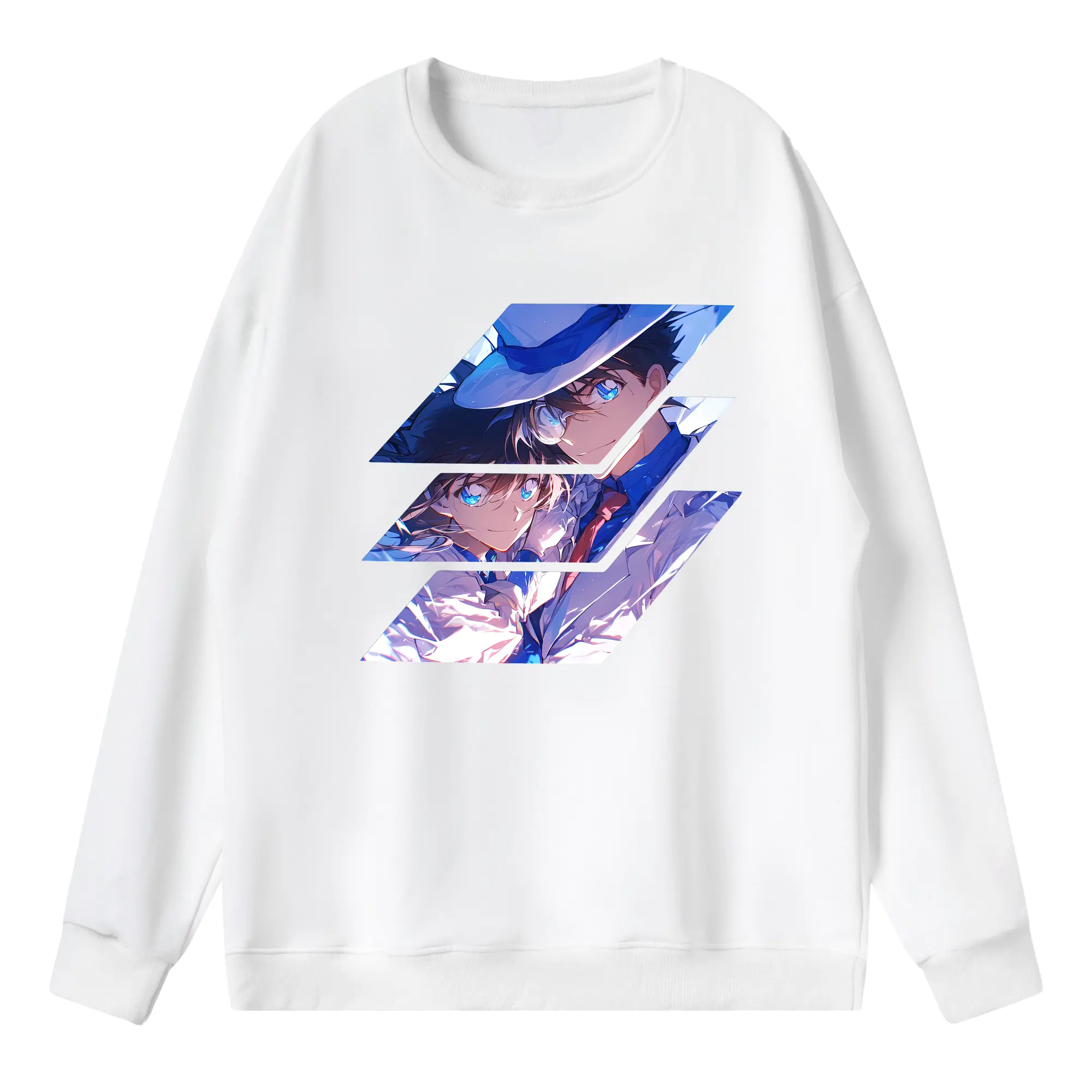 名探偵コナン グッズ 江戸川 コナン - 薄手 クルーネック スウェット 裏毛260g · ポリエステル 春秋向け カジュアル 男女兼用 · トレーナー デイリー スポーツ 散歩に最適