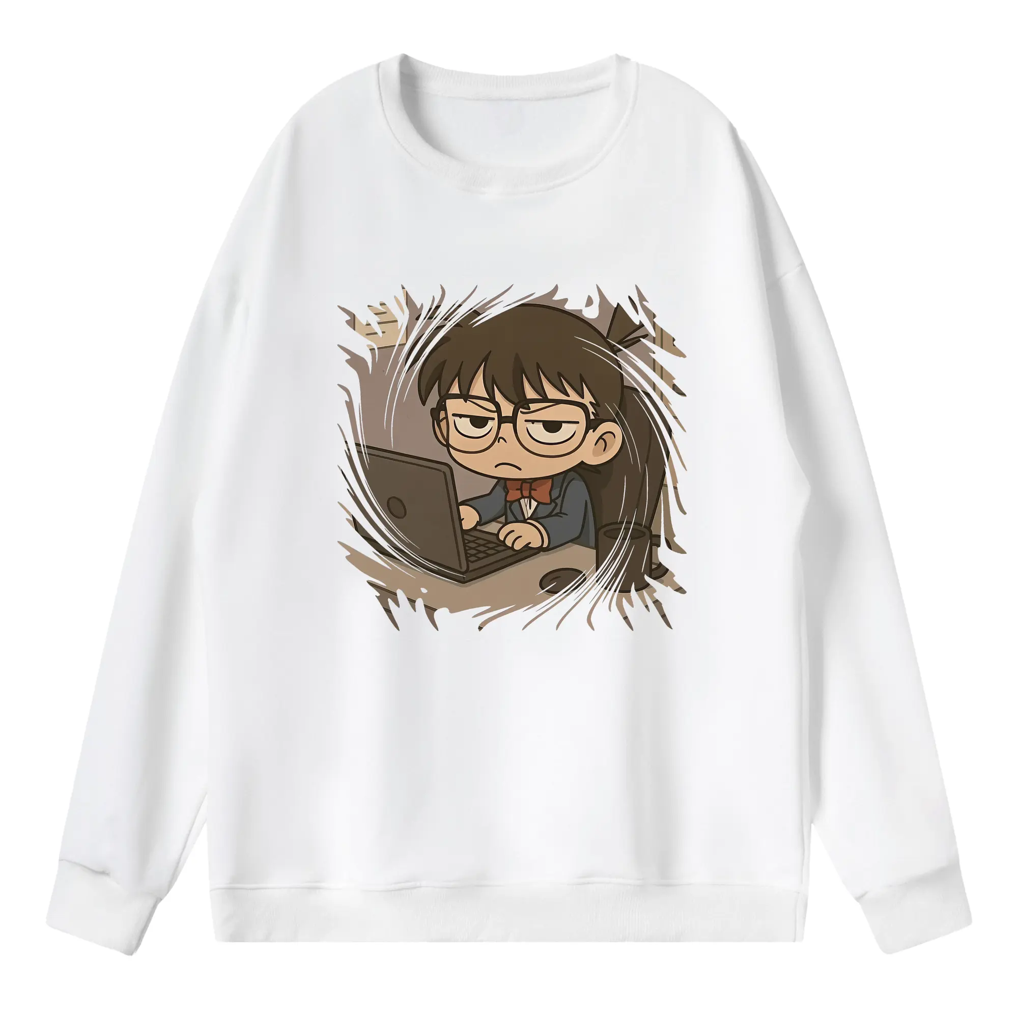 名探偵コナン グッズ 江戸川 コナン - 薄手 クルーネック スウェット 裏毛260g · ポリエステル 春秋向け カジュアル 男女兼用 · トレーナー デイリー スポーツ 散歩に最適