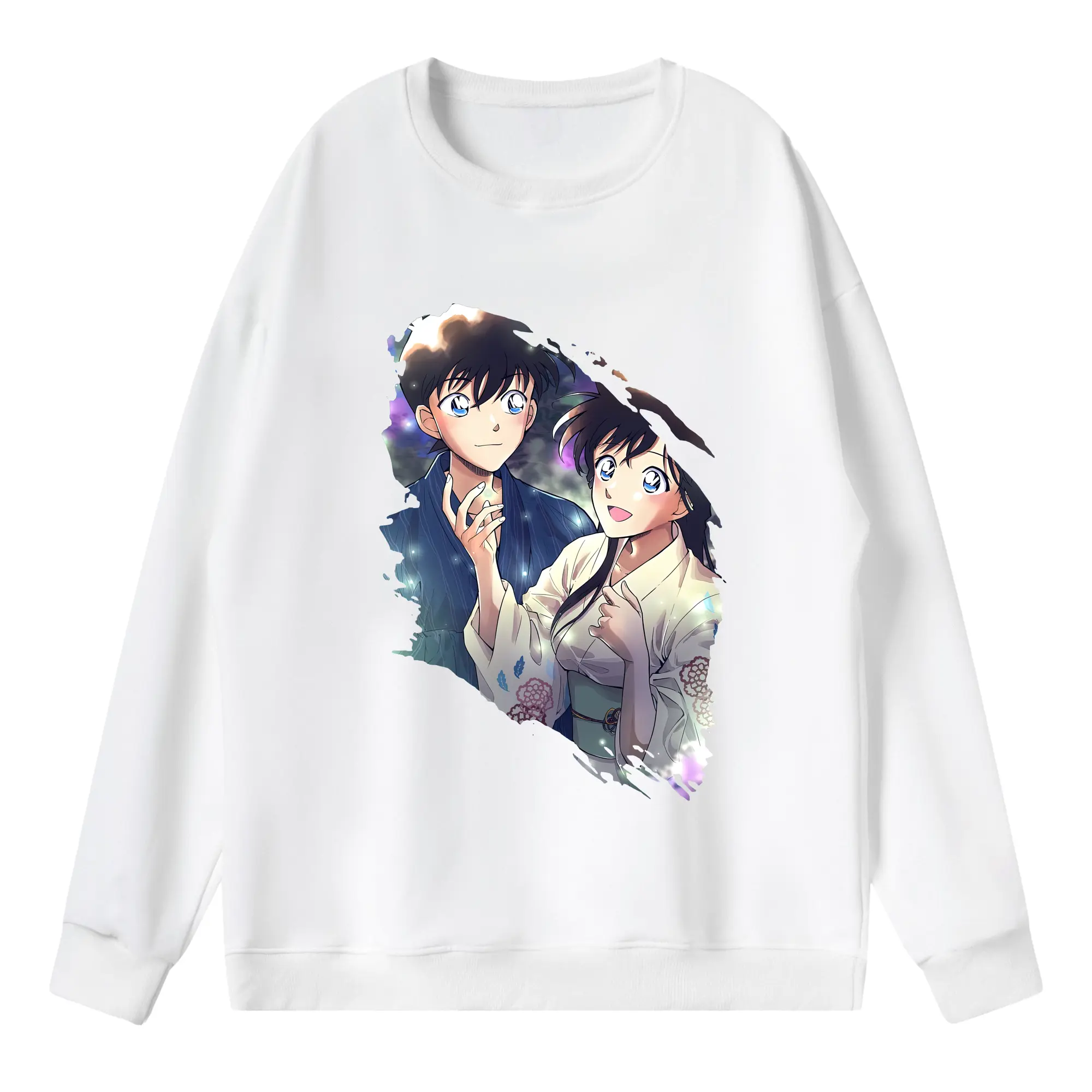 名探偵コナン グッズ 江戸川 コナン - 薄手 クルーネック スウェット 裏毛260g · ポリエステル 春秋向け カジュアル 男女兼用 · トレーナー デイリー スポーツ 散歩に最適