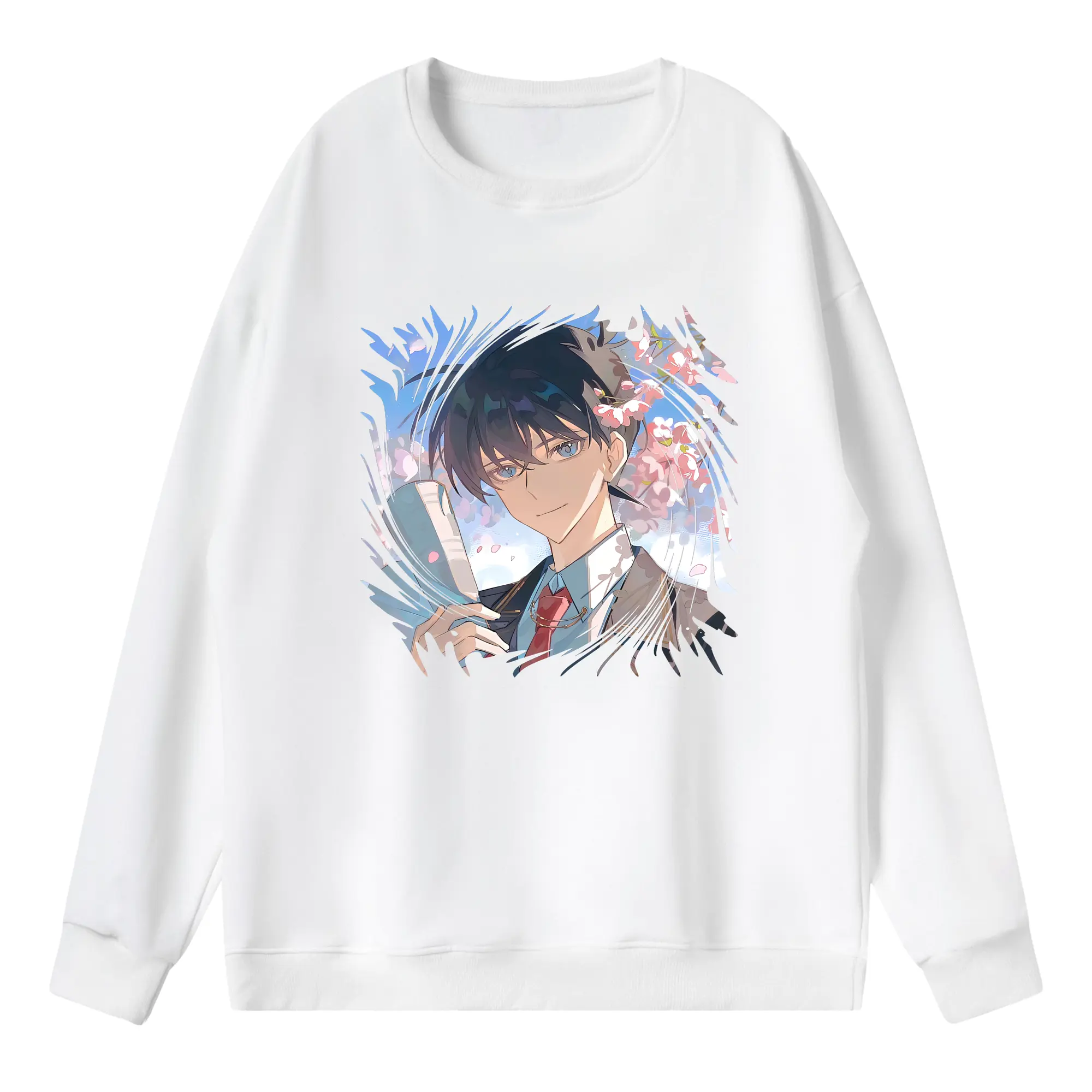 名探偵コナン グッズ 江戸川 コナン - 薄手 クルーネック スウェット 裏毛260g · ポリエステル 春秋向け カジュアル 男女兼用 · トレーナー デイリー スポーツ 散歩に最適