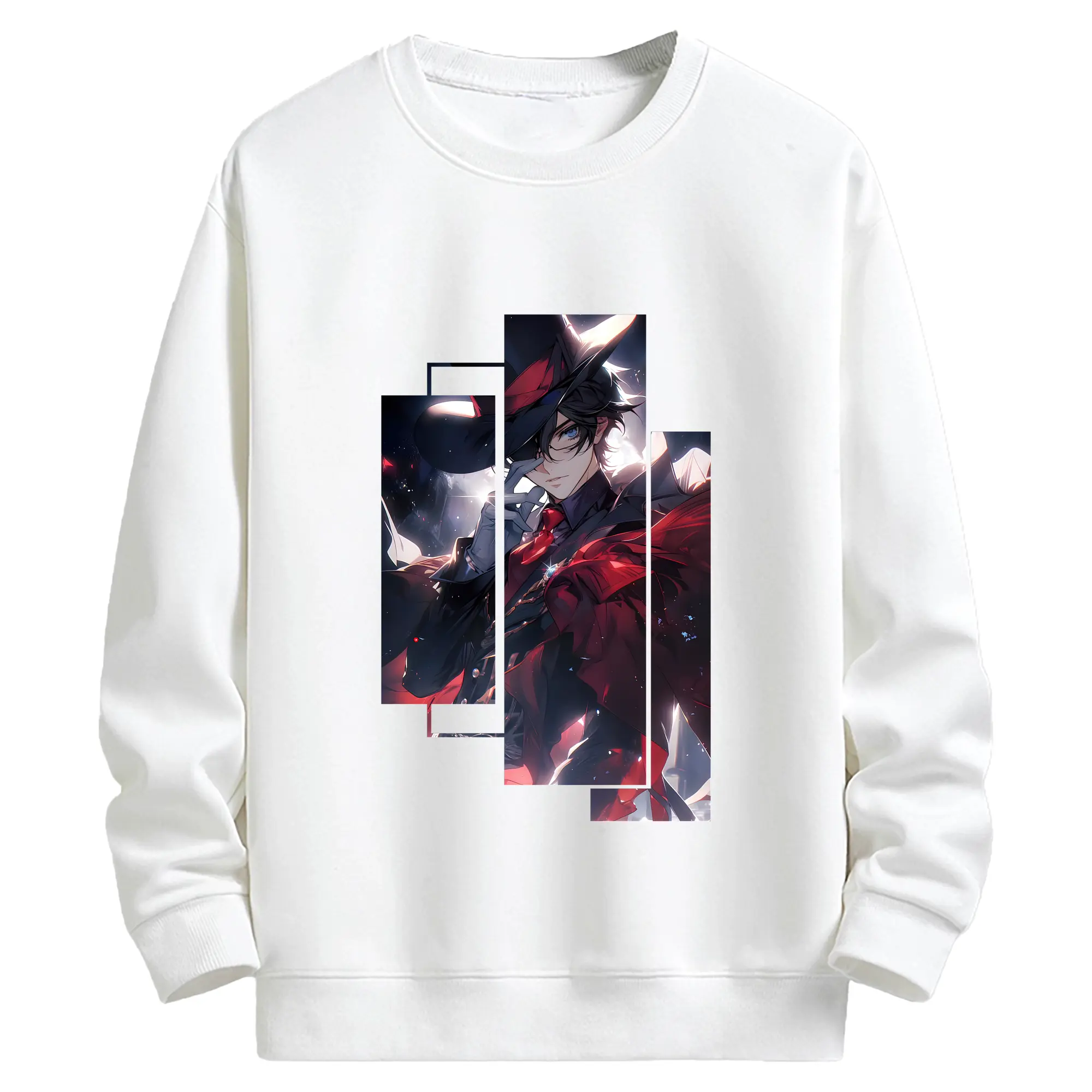 名探偵コナン グッズ 江戸川 コナン - キッズ クルーネックスウェットシャツ ・ フロントプリント ・ 綿80％ ポリエステル20％ ・ 快適 通学 スポーツ 日常使い お散歩用