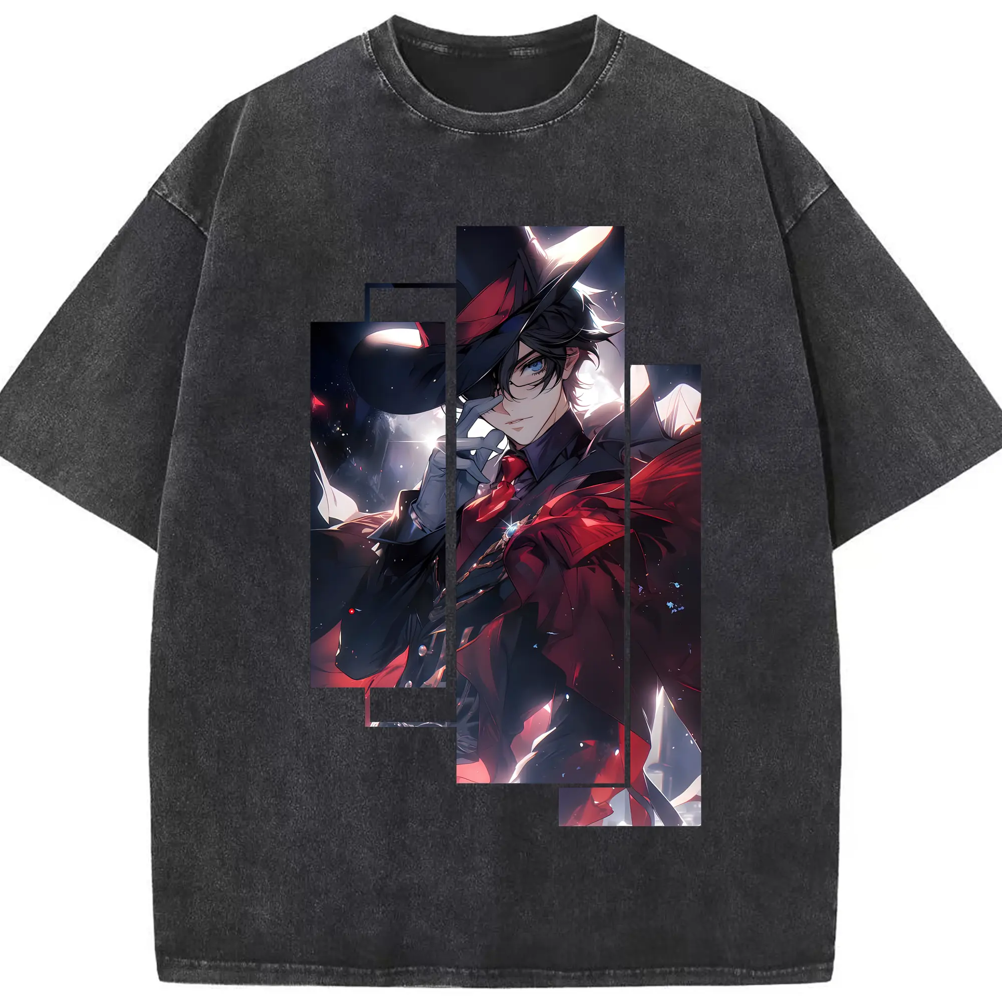 名探偵コナン グッズ 江戸川 コナン - 綿100％ ヴィンテージ風 半袖Tシャツ ・ フロントプリント ・ 柔らか肌触り ・ 通気性 快適 ・ スポーツ カジュアル 外出用