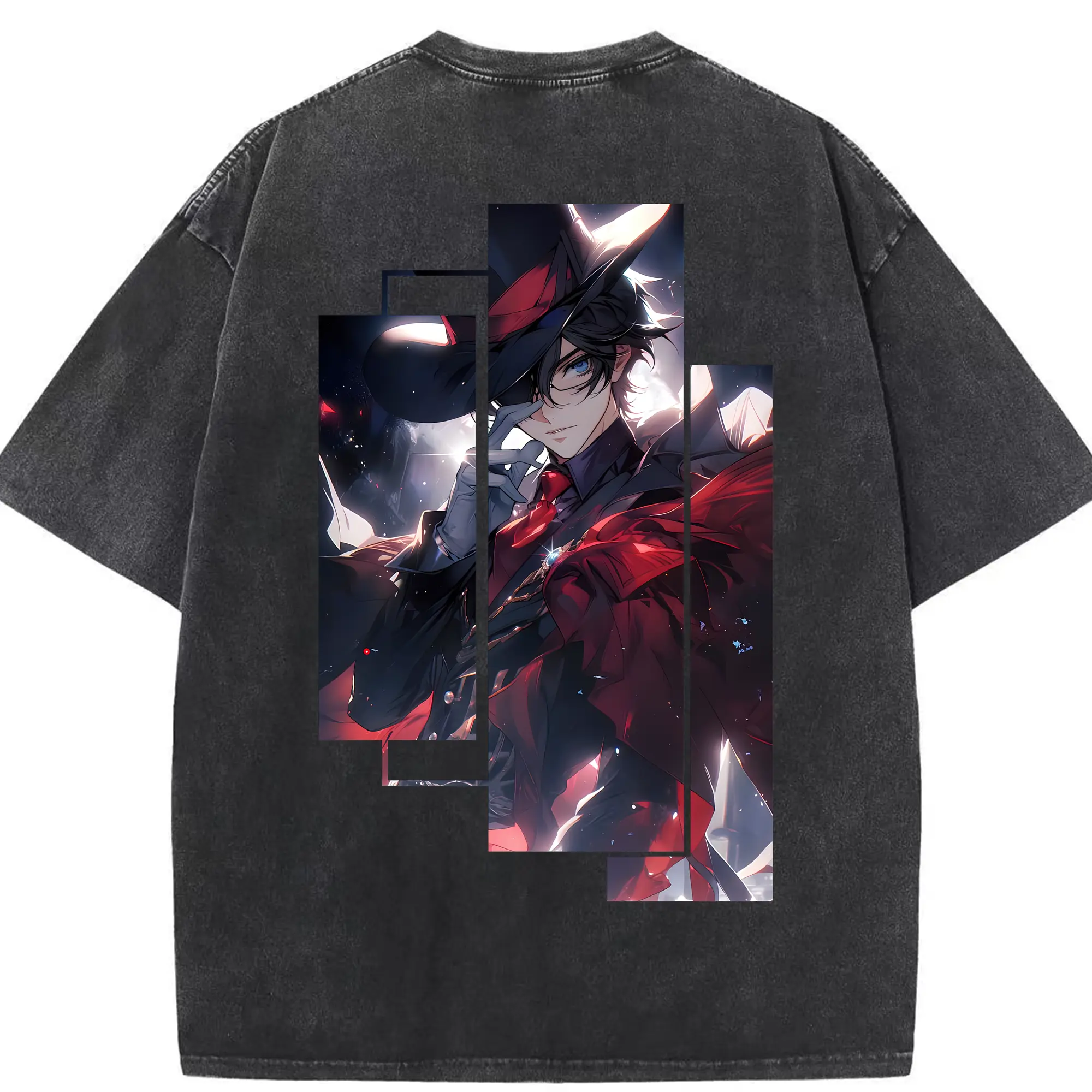 名探偵コナン グッズ 江戸川 コナン - 綿100％ ヴィンテージ風 半袖Tシャツ ・ 背面プリント ・ 柔らか肌触り ・ 通気性 快適 ・ スポーツ カジュアル 外出用