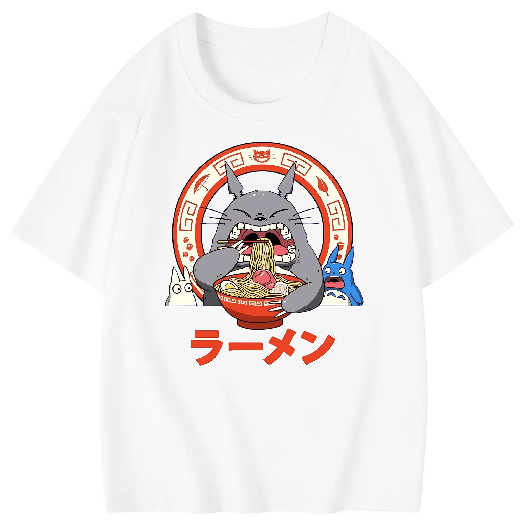 となりのトトロ グッズ トトロ - 綿100％ キッズTシャツ ・ フロントプリント ・ 快適 通気性 ・ スポーツ カジュアル 散歩用