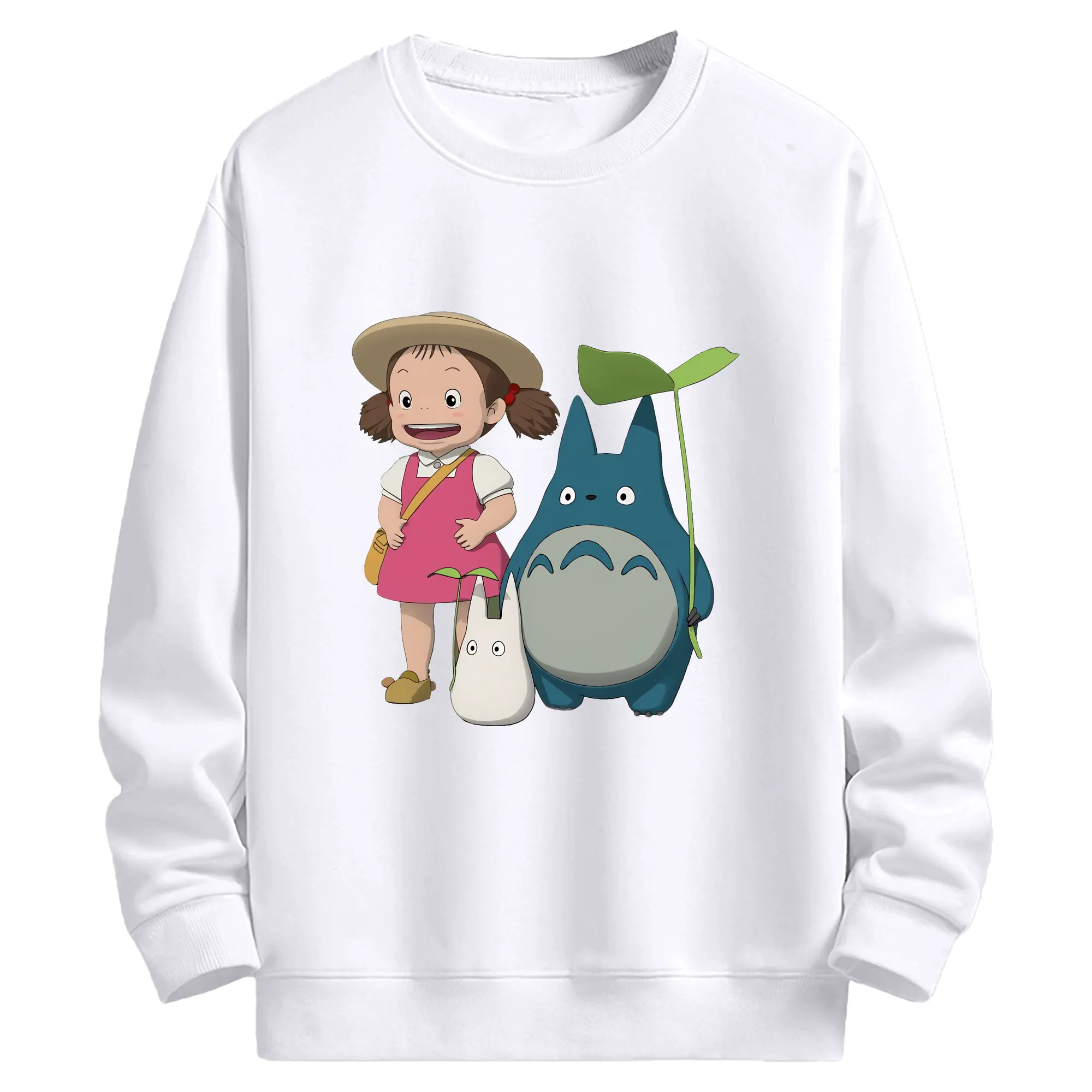 となりのトトロ グッズ 草壁 メイ - 高品質 クルーネック スウェット ・ コットン59％ ポリエステル41％ ・ ユニセックス 長袖 トレーナー ・ カジュアル デイリー スポーツ 散歩用