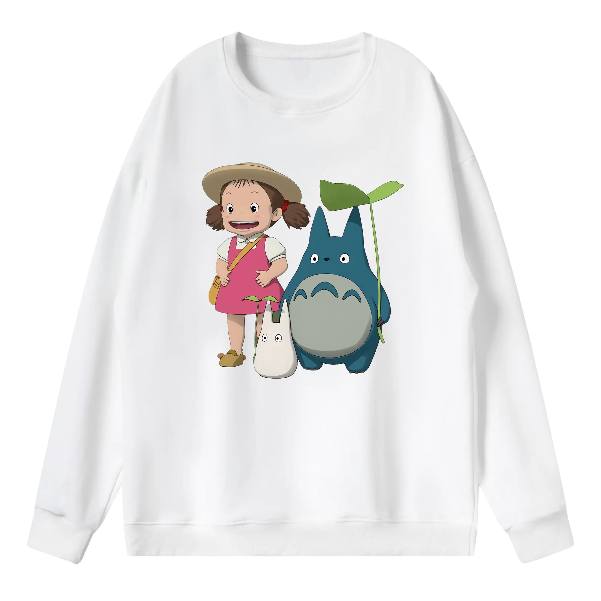 となりのトトロ グッズ 草壁 メイ - 薄手 クルーネック スウェット 裏毛260g · ポリエステル 春秋向け カジュアル 男女兼用 · トレーナー デイリー スポーツ 散歩に最適
