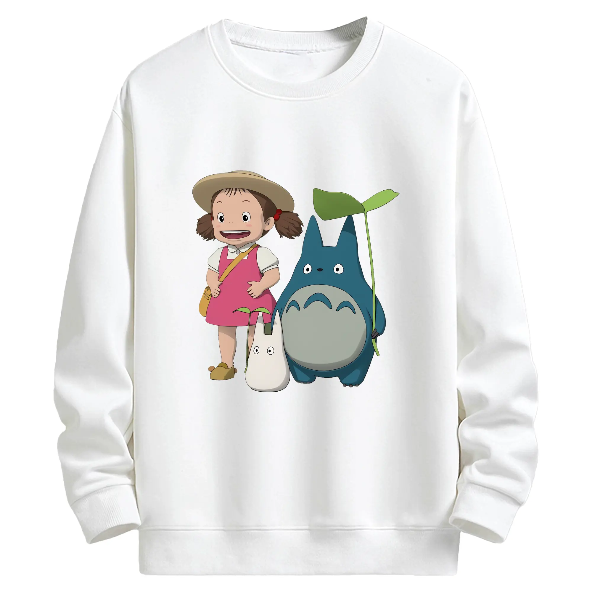 となりのトトロ グッズ 草壁 メイ - キッズ クルーネックスウェットシャツ ・ フロントプリント ・ 綿80％ ポリエステル20％ ・ 快適 通学 スポーツ 日常使い お散歩用