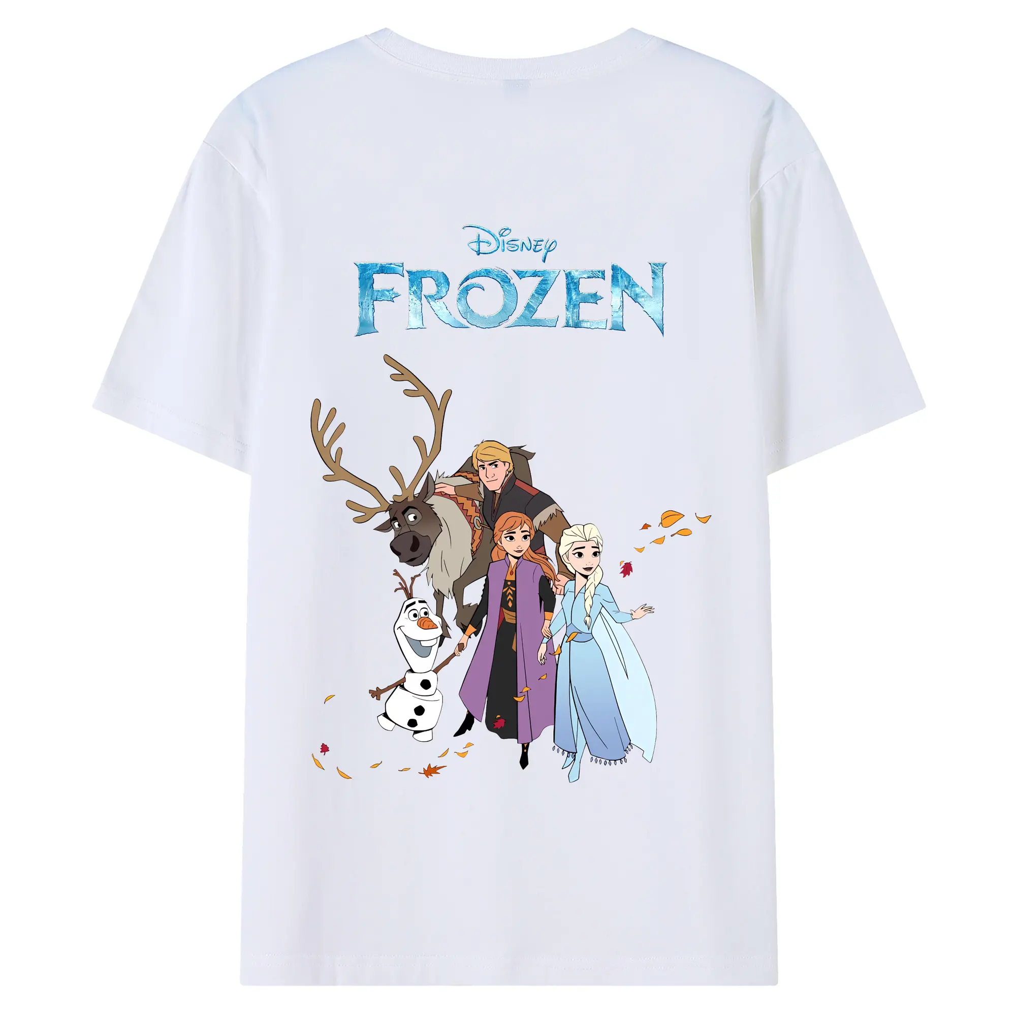 アナと雪の女王(Frozen) グッズ アナ(Anna) - 綿100％ 半袖Tシャツ ・ バックプリント ・ 快適 通気性 ・ 日常使い 散歩 スポーツ用