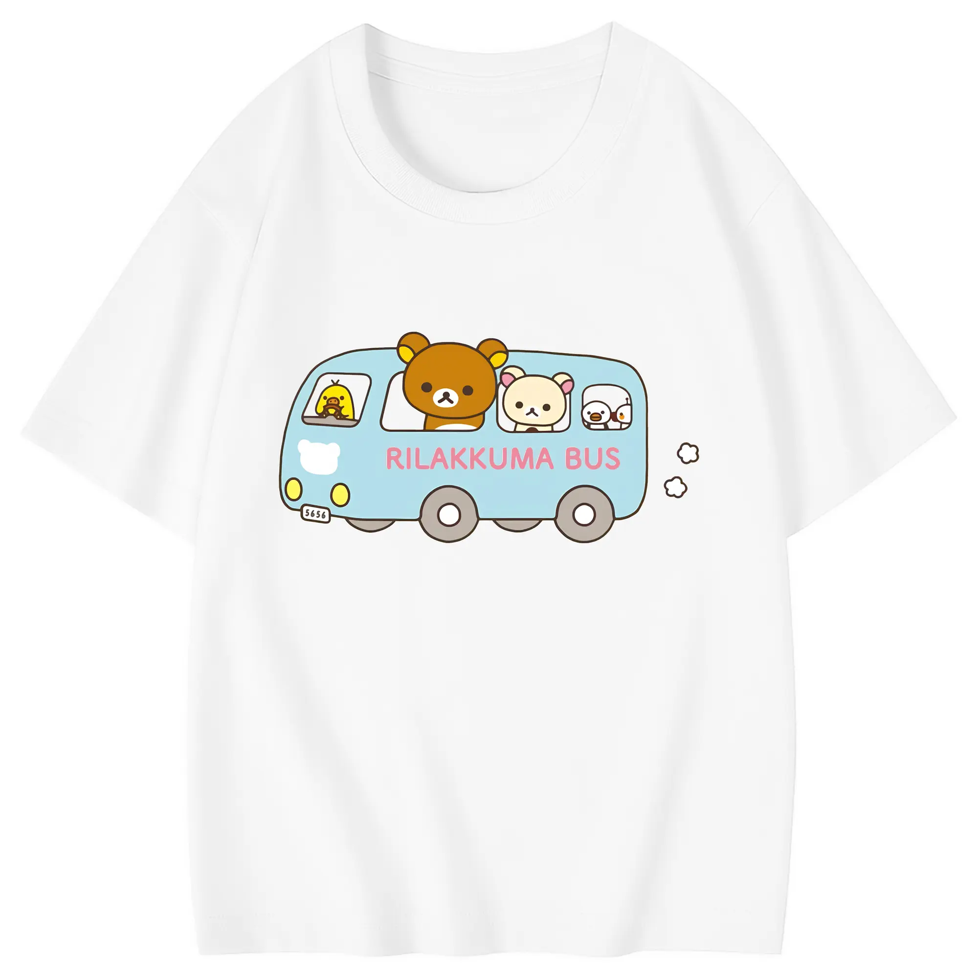 リラックマ (Rilakkuma) グッズ リラックマ (Rilakkuma) - 綿100％ キッズTシャツ ・ フロントプリント ・ 快適 通気性 ・ スポーツ カジュアル 散歩用