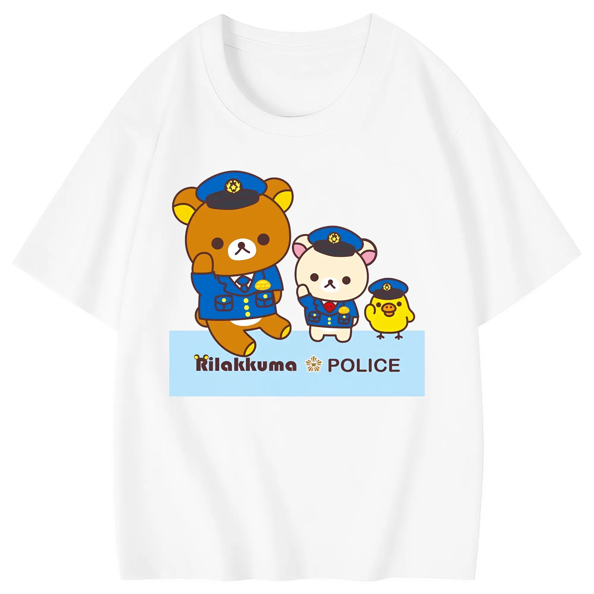 リラックマ (Rilakkuma) グッズ リラックマ (Rilakkuma) - 綿100％ キッズTシャツ ・ フロントプリント ・ 快適 通気性 ・ スポーツ カジュアル 散歩用