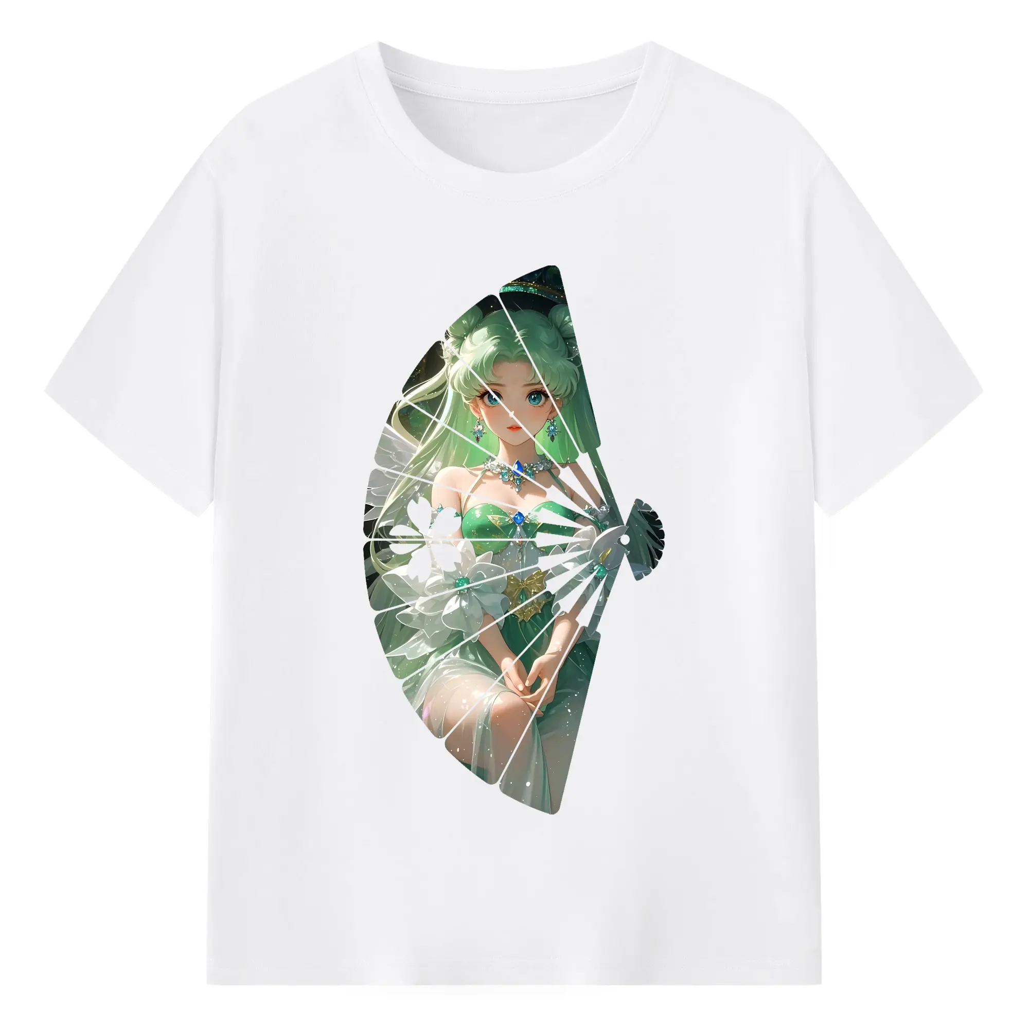 美少女戦士セーラームーン グッズ 月野 うさぎ - 綿100％ 半袖Tシャツ ・ フロントプリント ・ 快適 通気性 ・ 日常使い 散歩 スポーツ用