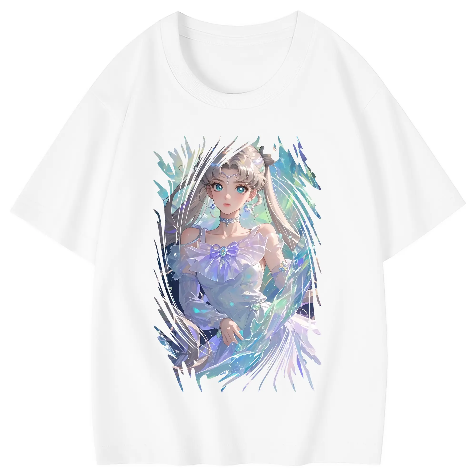 美少女戦士セーラームーン グッズ 月野 うさぎ - 綿100％ キッズTシャツ ・ フロントプリント ・ 快適 通気性 ・ スポーツ カジュアル 散歩用